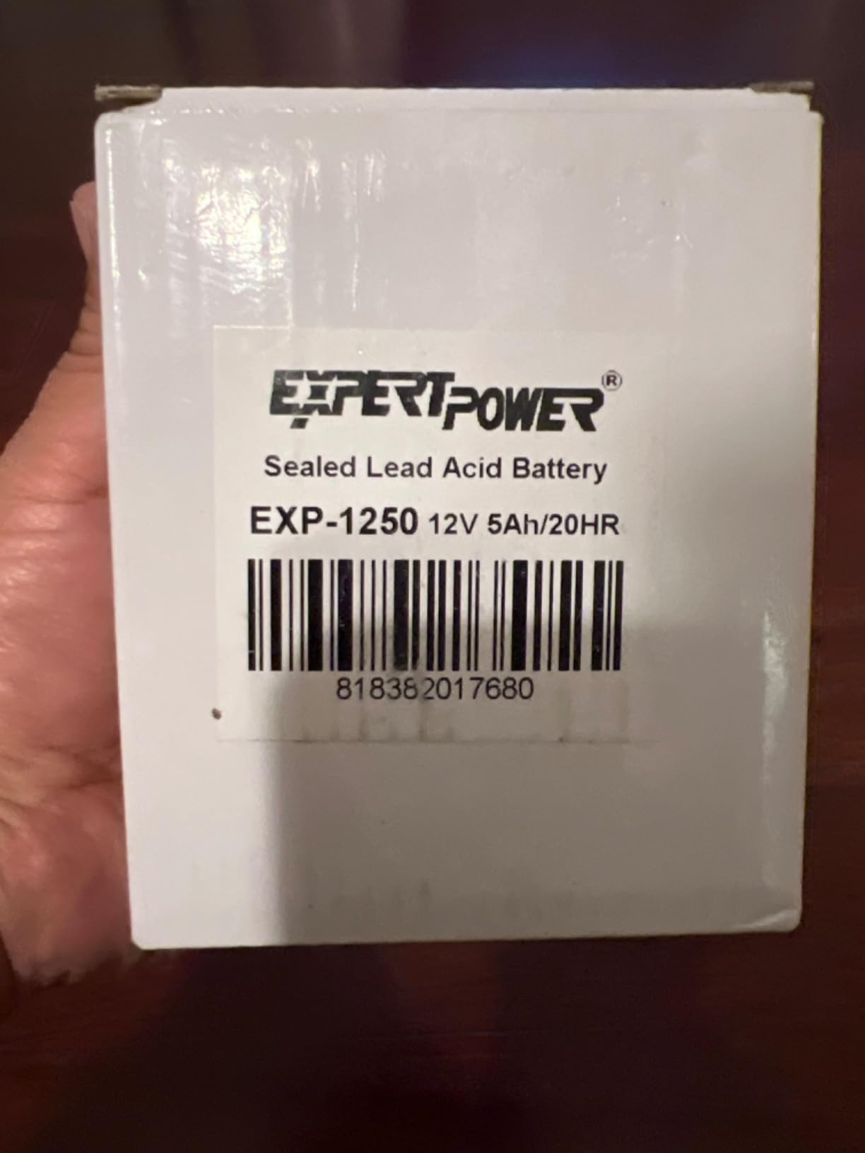 ExpertPower EXP1250, Rechargeable12V 5Ah UPS Battery with F1 Terminals customer photo 2