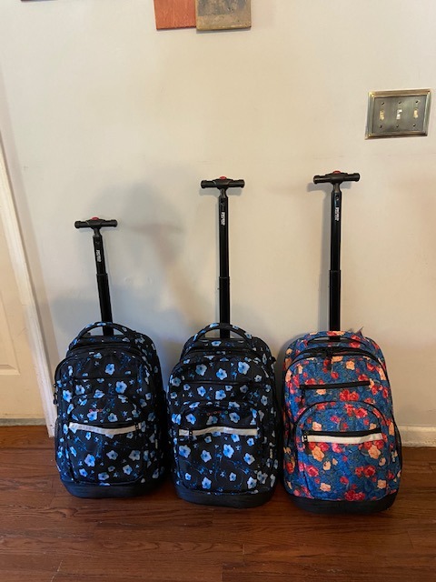 J World Sundance Laptop Rolling Backpack for Girls Boys. Roller Bookbag with Wheels, 20 Inch, Black customer photo 1