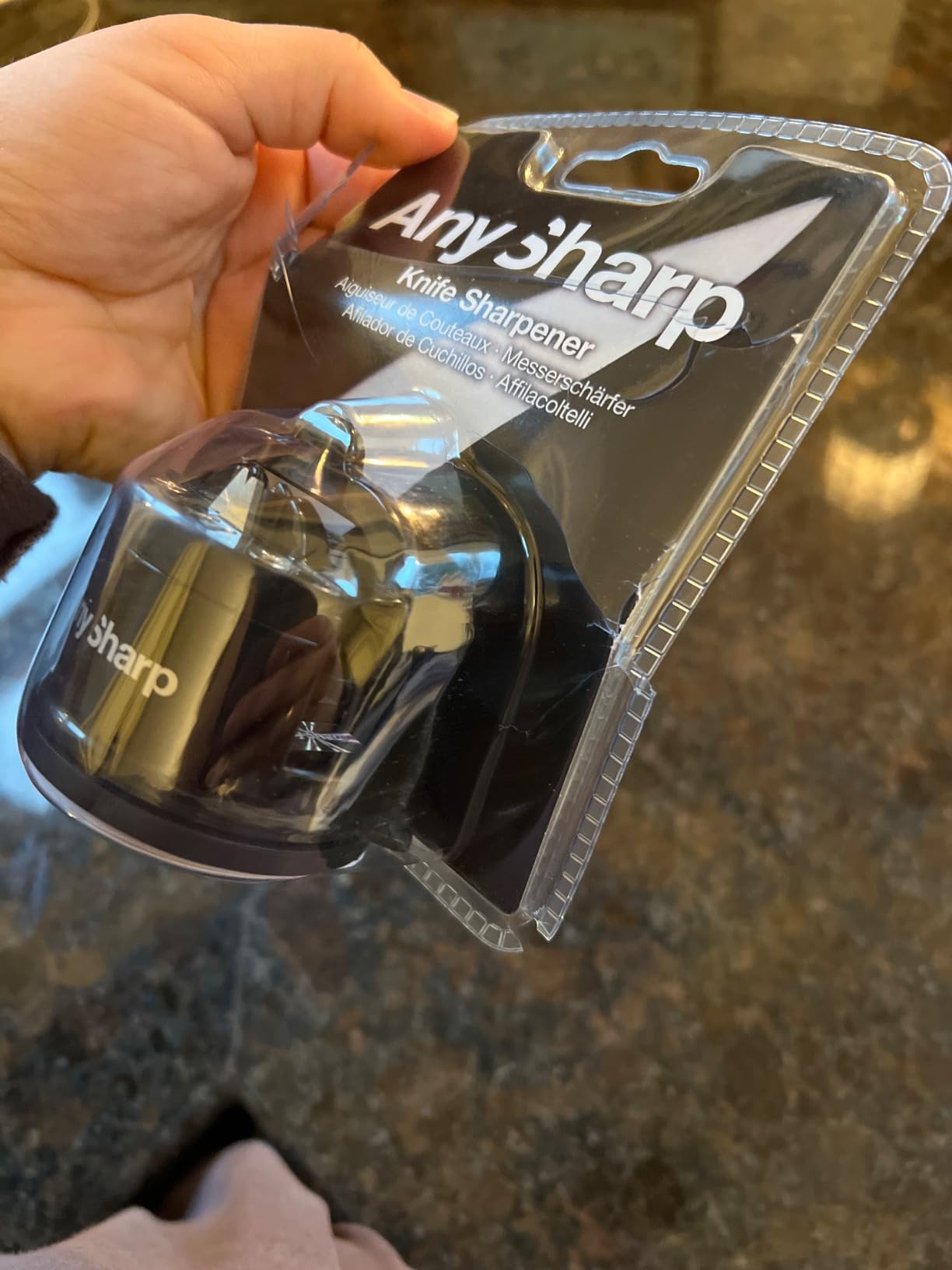 AnySharp – GLOBAL – Easy to Use, Hands Free Knife Sharpener - Silver customer photo 1