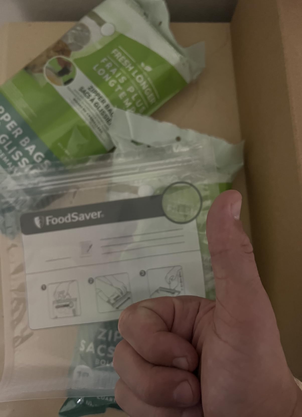 FoodSaver 1-Quart BPA-Free Multilayer Construction Vacuum Zipper Bags customer photo 1