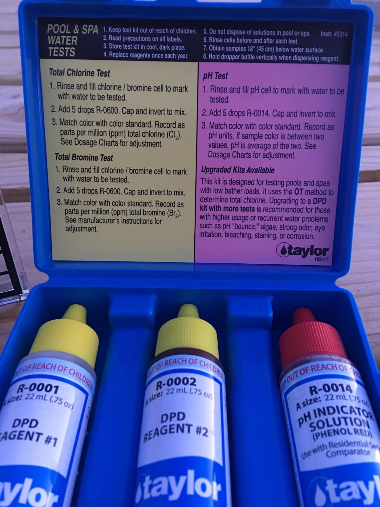 Taylor Technologies K-1001 DPD, 3-in-1 Pool Test Kit for Free Chlorine customer photo 1