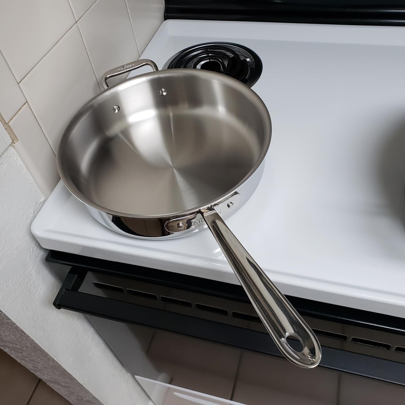 All-Clad D3® Stainless Steel 4 Qt Sauté Pan with Lid, Made in the USA customer photo 1
