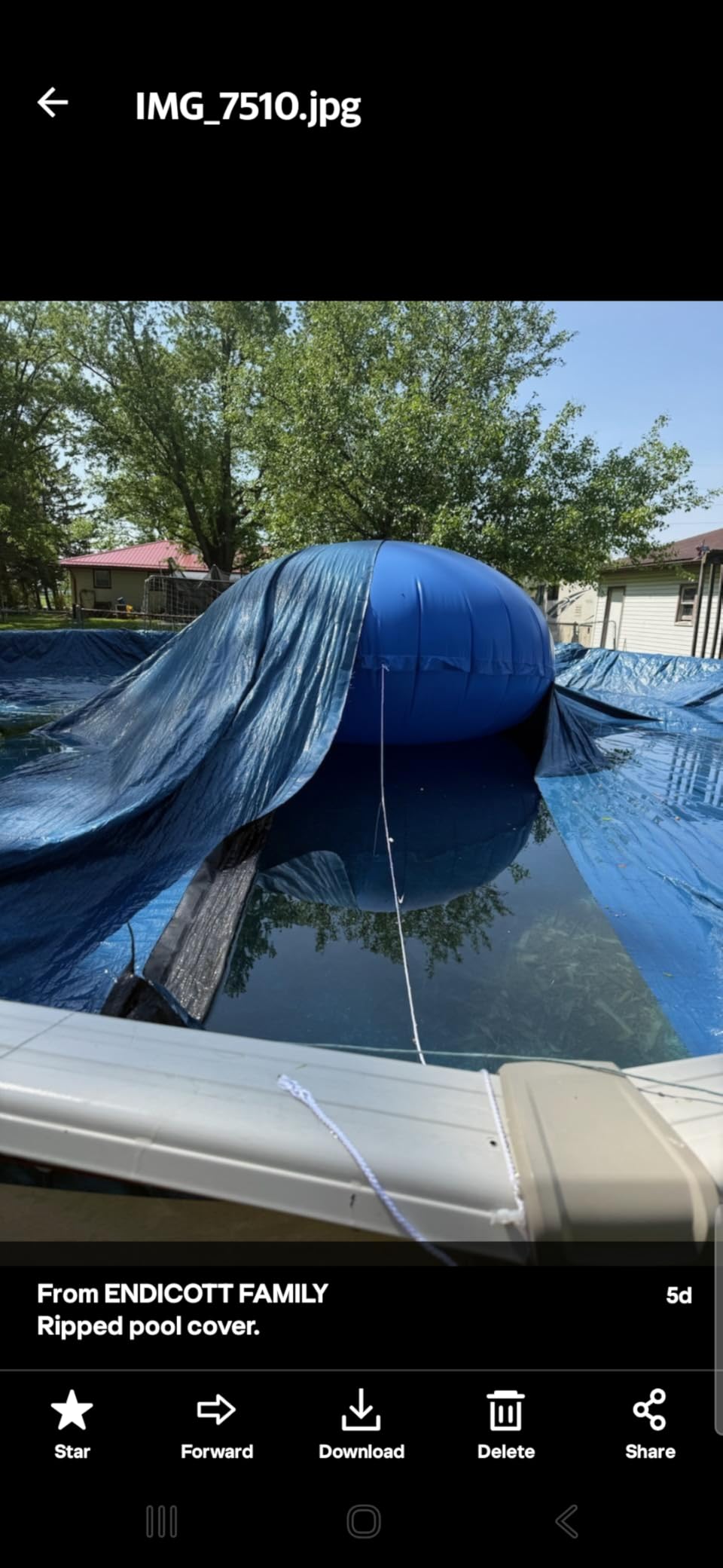 Robelle 24 ft Heavy Duty Super Winter Pool Cover for Above Ground Pools customer photo 2