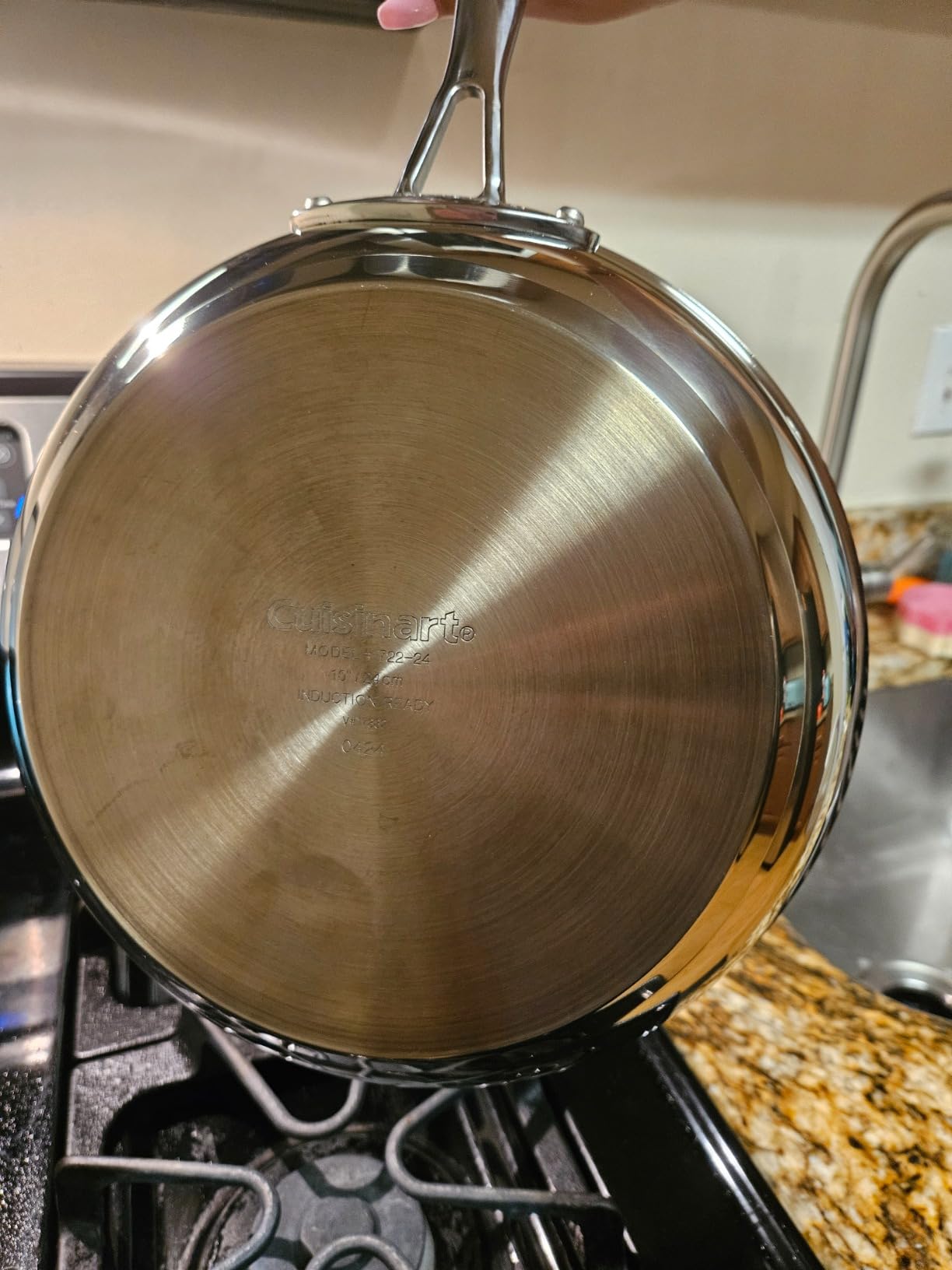 Cuisinart Chef’s Classic 11-Piece Stainless Steel Pots and Pans Set, Cookware Set Compatible with Induction, Electric, Gas Cooktops, Aluminum Core for Even Heat, Cool Grip Handles, Dishwasher Safe customer photo 2