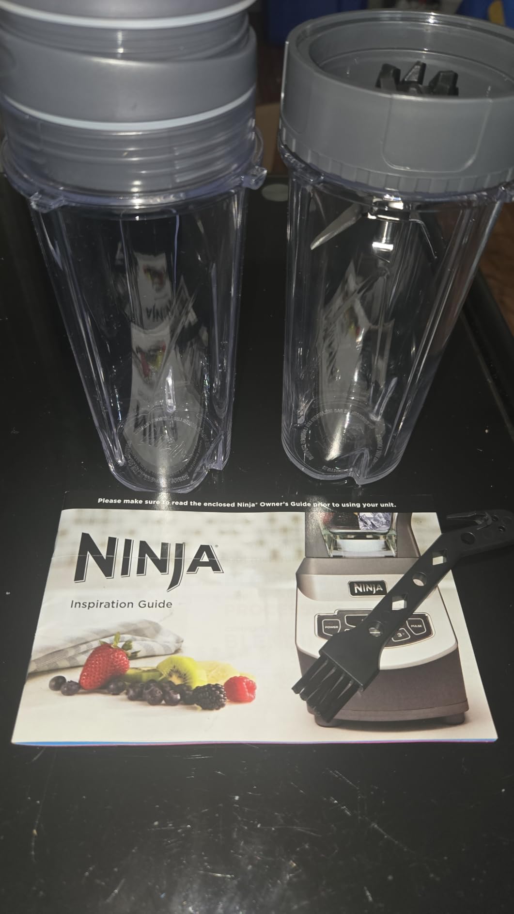 Ninja BL660 Professional Compact Smoothie & Food Processing Blender, 1100-Watts, 3 Functions -for Frozen Drinks, Smoothies, Sauces, & More, 72-oz.* Pitcher, (2) 16-oz. To-Go Cups & Spout Lids, Gray customer photo 1