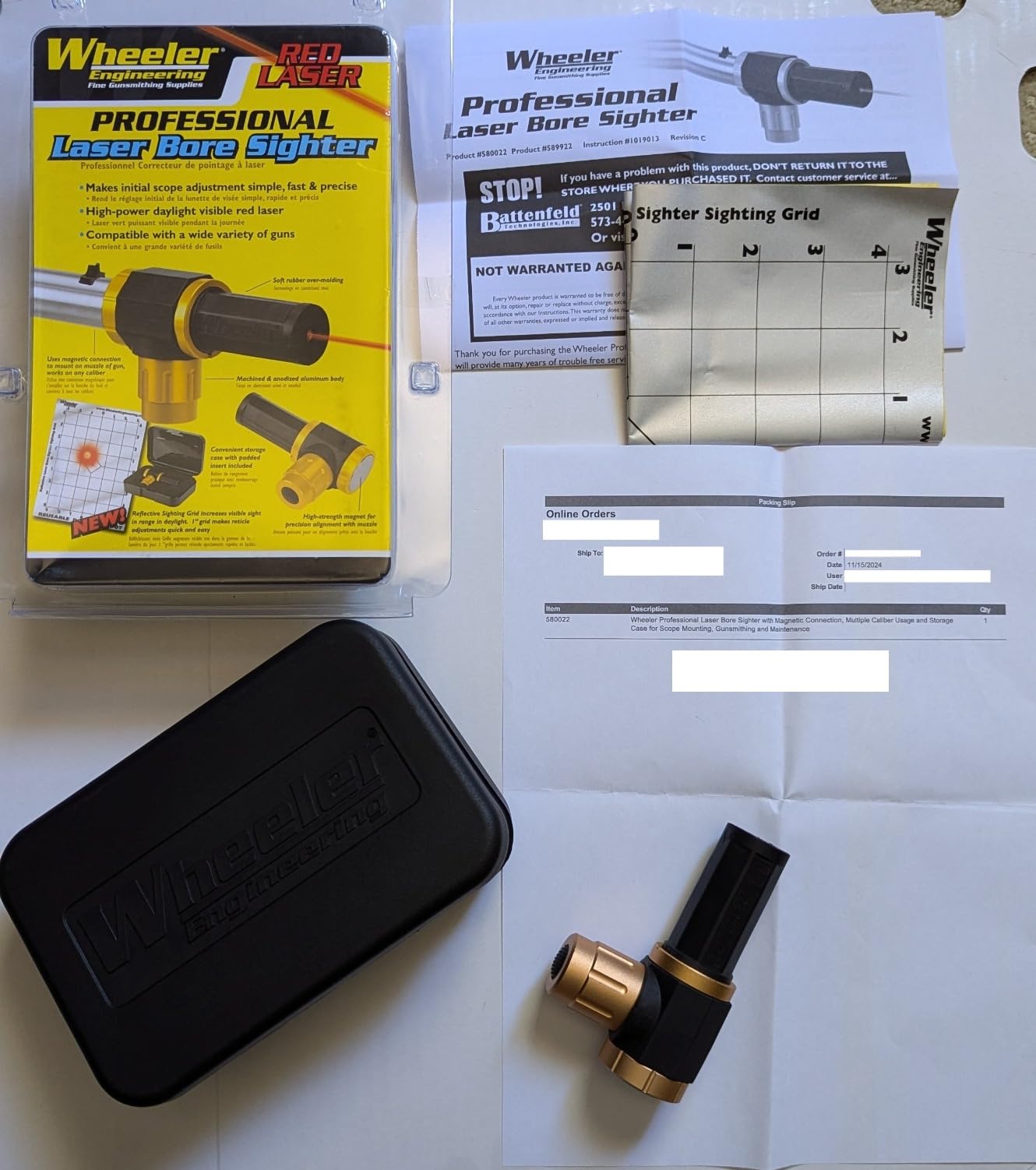 Wheeler Professional Laser Bore Sighter with Magnetic Connection, Multiple Caliber Usage and Storage Case for Scope Mounting, Gunsmithing and Maintenance customer photo 1