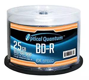 BD-R 25GB 6X White Inkjet Printable Blu-ray Discs, 50-Pack customer photo 1