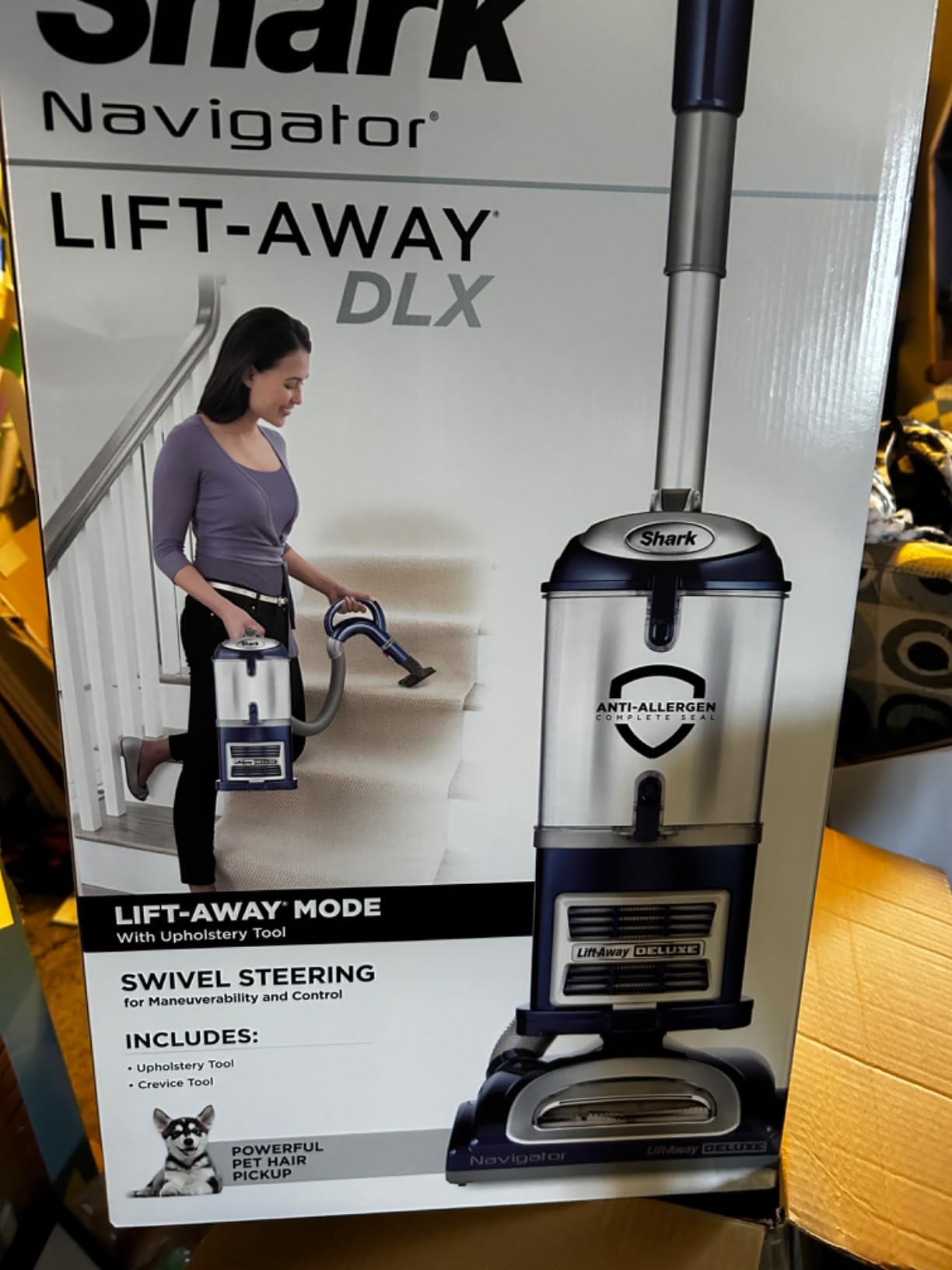 Shark Navigator Lift-Away Vacuum, HEPA, Carpet and Pet Hair, Blue, NV360 customer photo 2