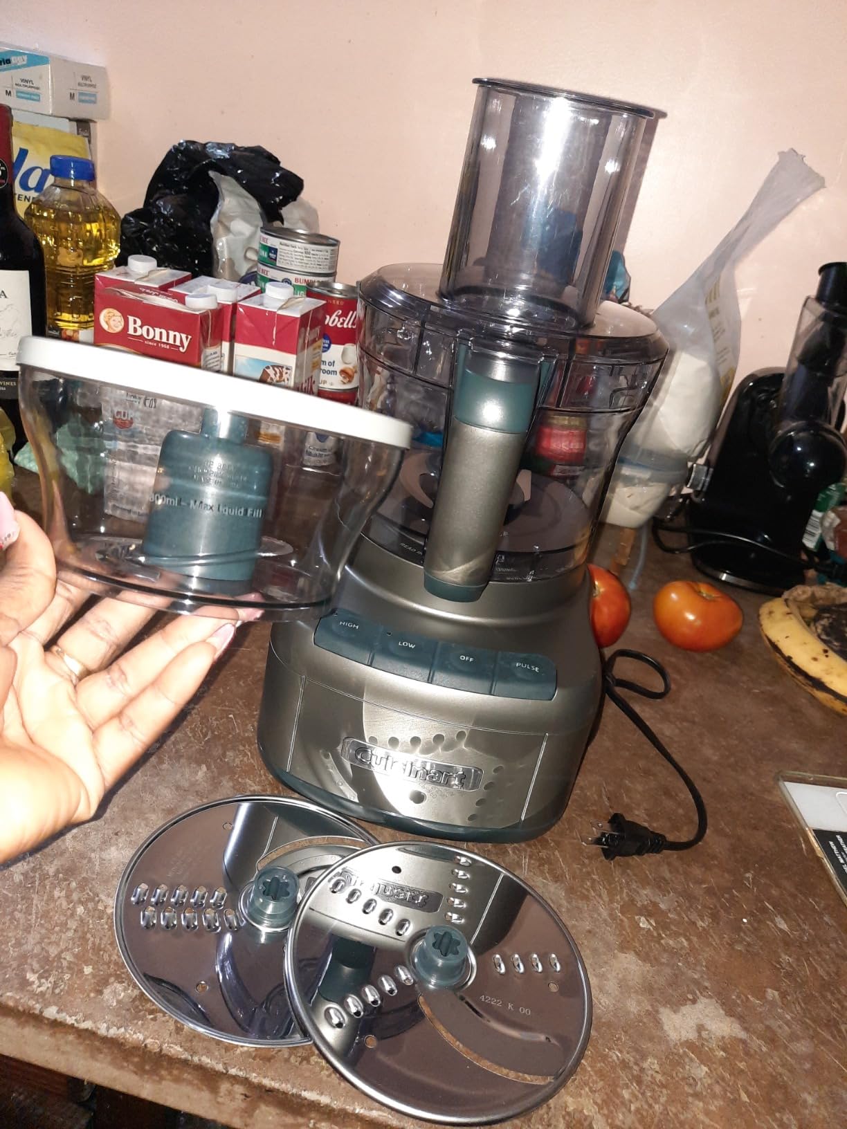 Cuisinart 8 Cup Food Processor, 350-Watt Motor, Gunmetal, FP-8GMP1 customer photo 2