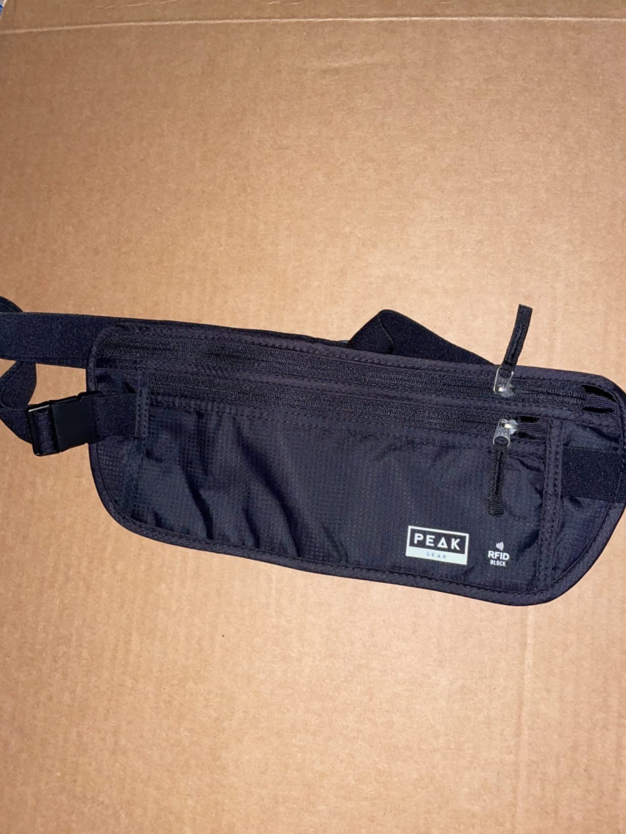 Peak Gear Travel Money Belt. Premium Quality Travel Wallet with RFID Blocking Fabric to Protect Credit Cards, Passports and Documents. Exclusive Theft Protection and 2 Recovery Tags | Beige customer photo 2