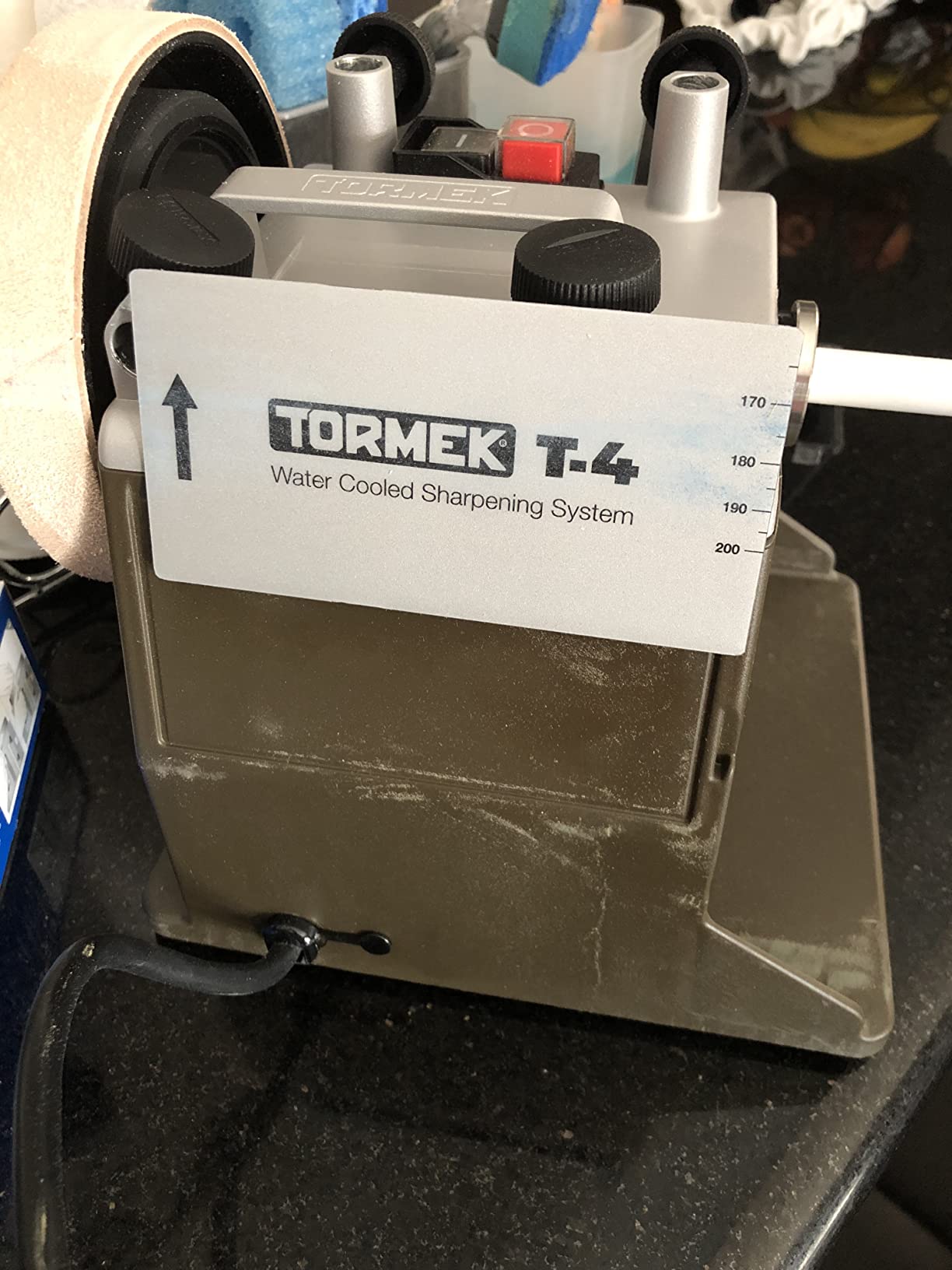 Tormek T-4 Bushcraft – Water Cooled Sharpening System for Hunting & Outdoor Use – Knife and Axe Sharpener – US Version – English Handbook (Knife not included) customer photo 1