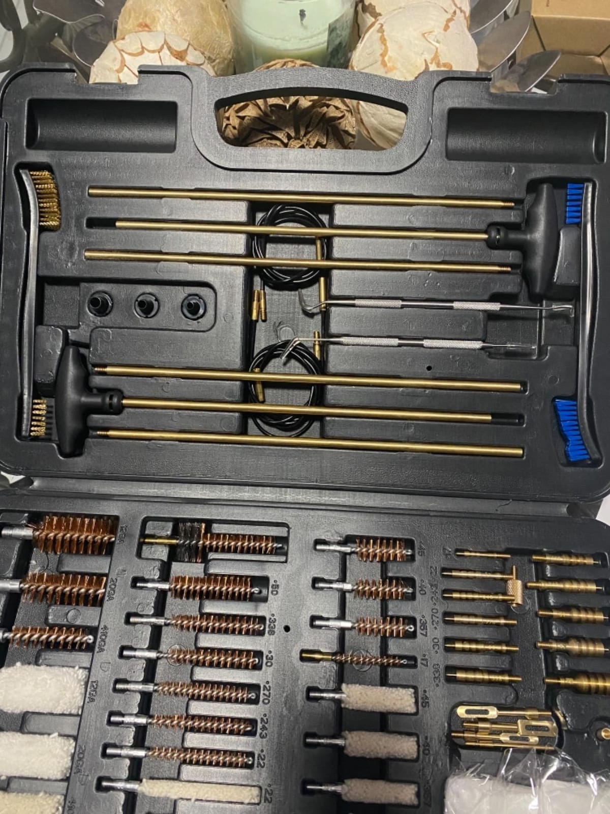 BOOSTEADY Gun Cleaning Kit Universal Gun Cleaning Kit Shotgun Pistol Cleaning Kit with Lightweight Organized Carrying Case Gun Cleaning Supplies Gun Cleaner Bottle Brass Jags and Tips customer photo 2