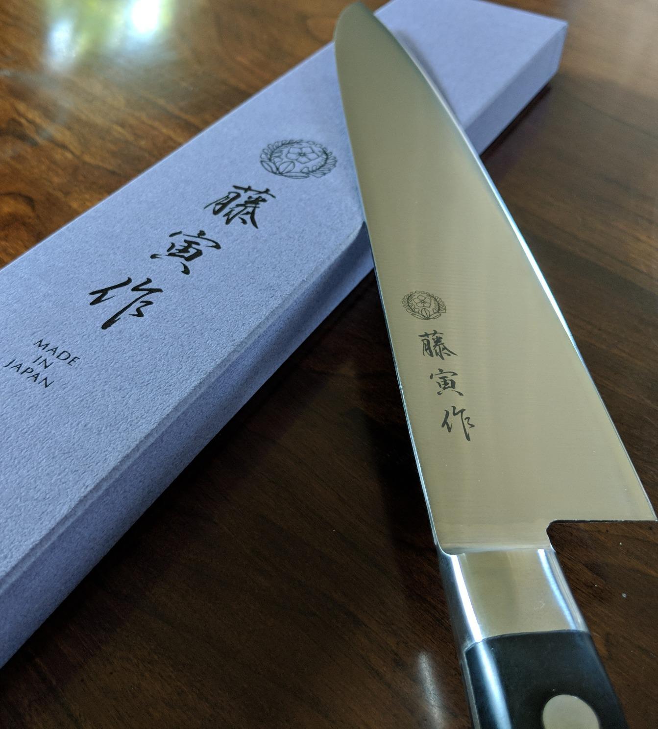 Fujitora FU-808 Chef's Knife, 8.3 inches (210 mm), Made in Japan, Cobalt Alloy Steel, Double Edged, Chef's Knife, For Cutting Meat, Cooking Fish and Vegetables, DP Cobalt Alloy Steel Insert, With customer photo 1
