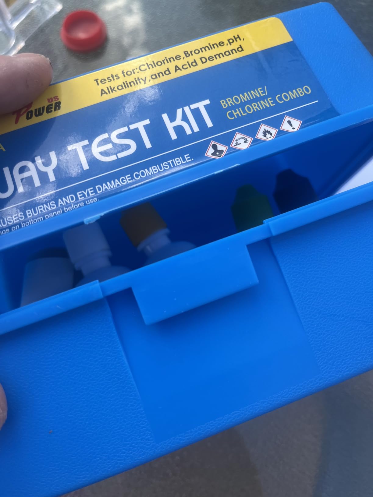 XtremepowerUS 5-Way Swimming Pool Test Kit pH, Chlorine, Bromine, Alkalinity Chemistry Testing with Case Spa, Inground Above Ground Pool Residential customer photo 1