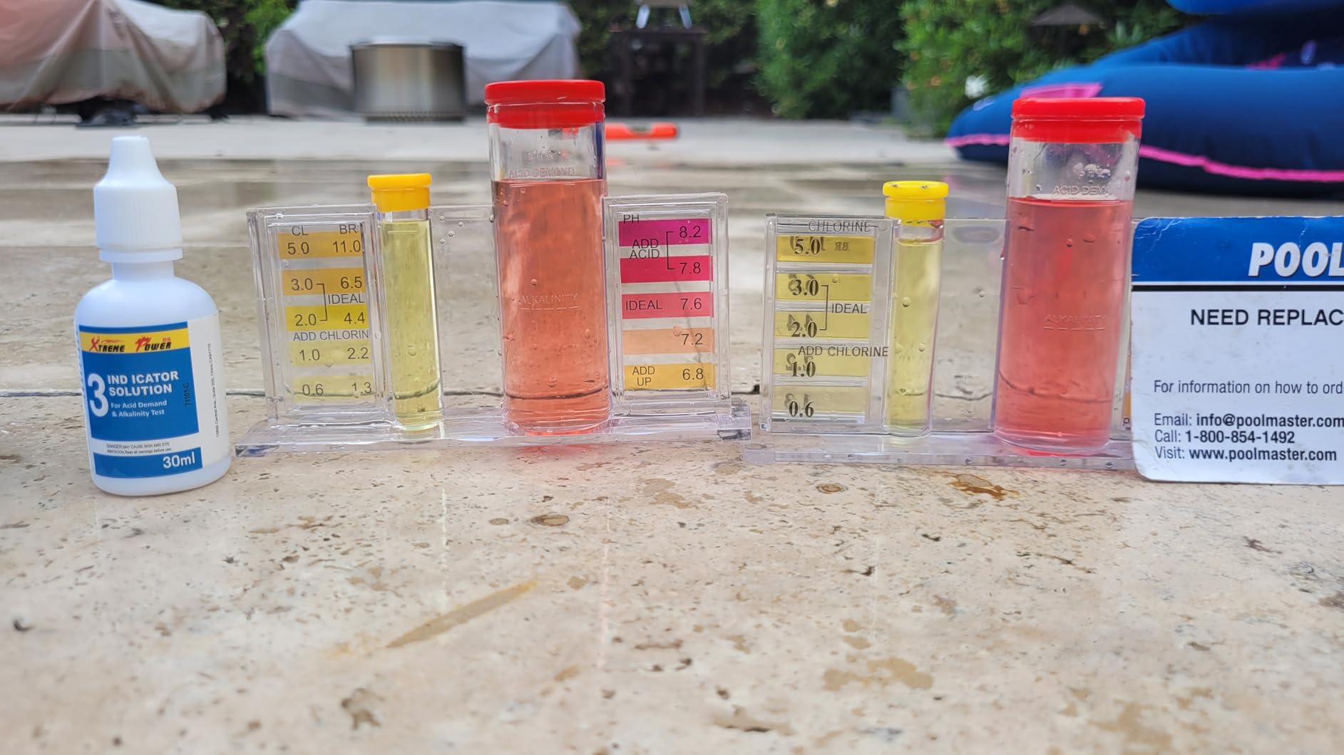XtremepowerUS 5-Way Swimming Pool Test Kit pH, Chlorine, Bromine, Alkalinity Chemistry Testing with Case Spa, Inground Above Ground Pool Residential customer photo 2