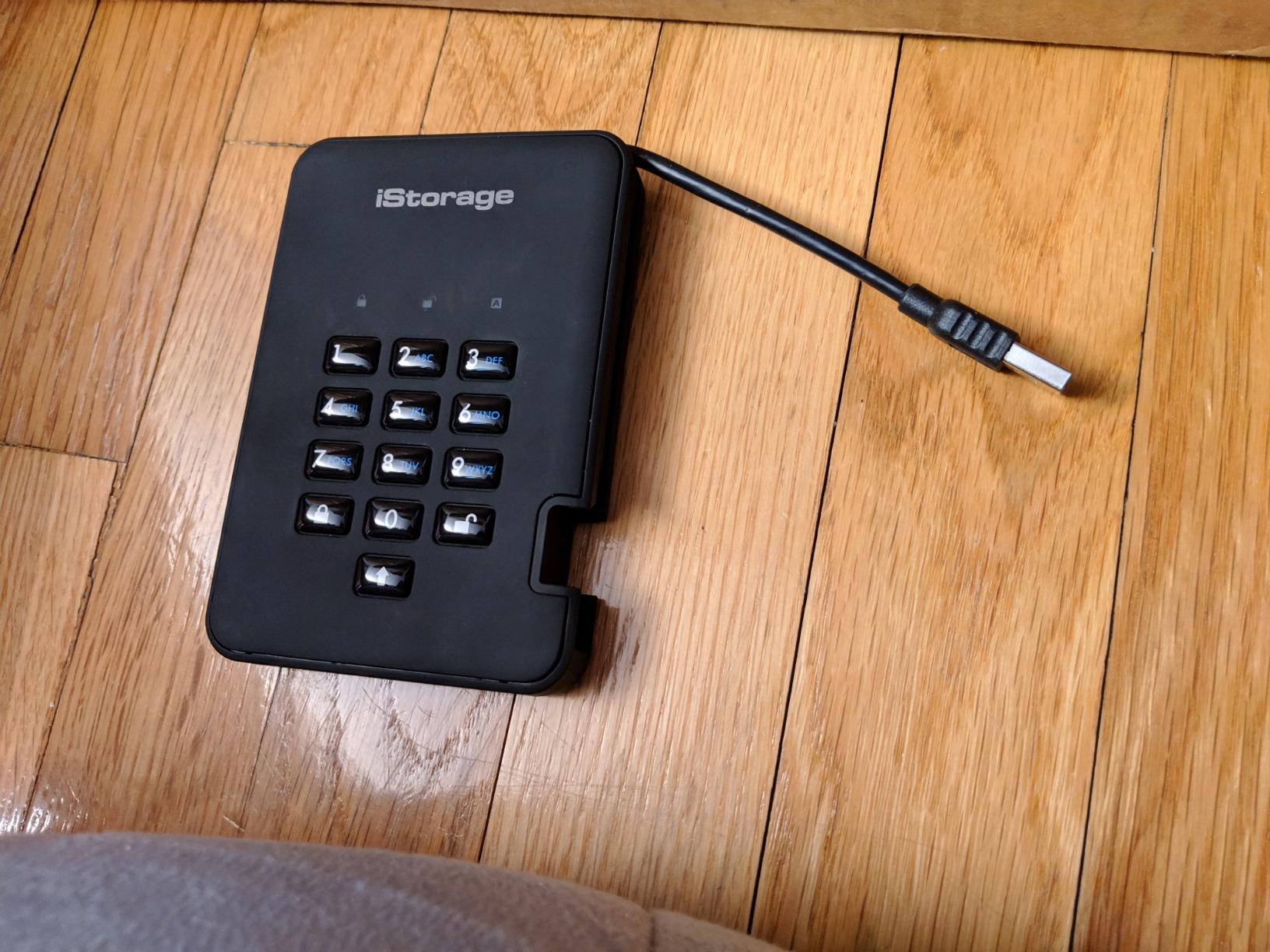 iStorage diskAshur2 HDD 2TB Black | Secure portable hard drive | Password protected | Dust & water resistant | Hardware Encryption customer photo 2