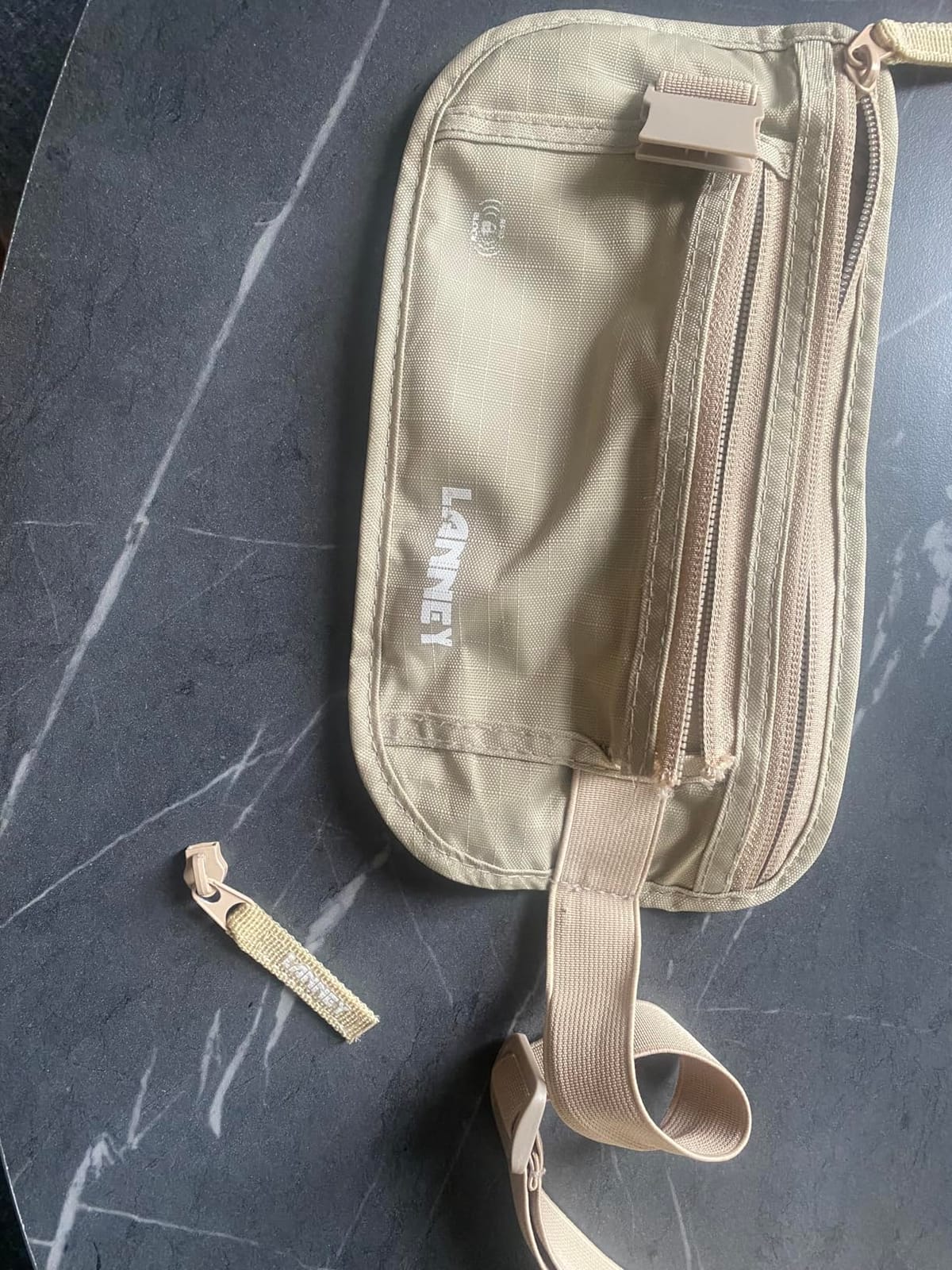 Money Belt for Travel, Slim RFID Blocking Women and Men hidden Travel Pouch Under Clothes, Passport Holder Protect Cash, Documents, Credit Card, Black, Bonus 2 RFID Sleeves customer photo 2