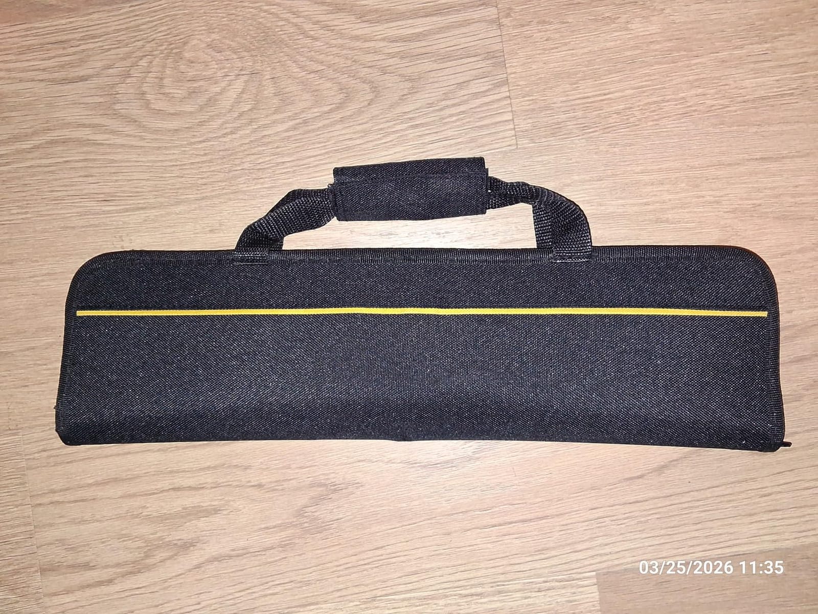 Tosnail 5 Slots Chef Knife Case Roll Bag with Easy Carry Handle - Yellow Line customer photo 1