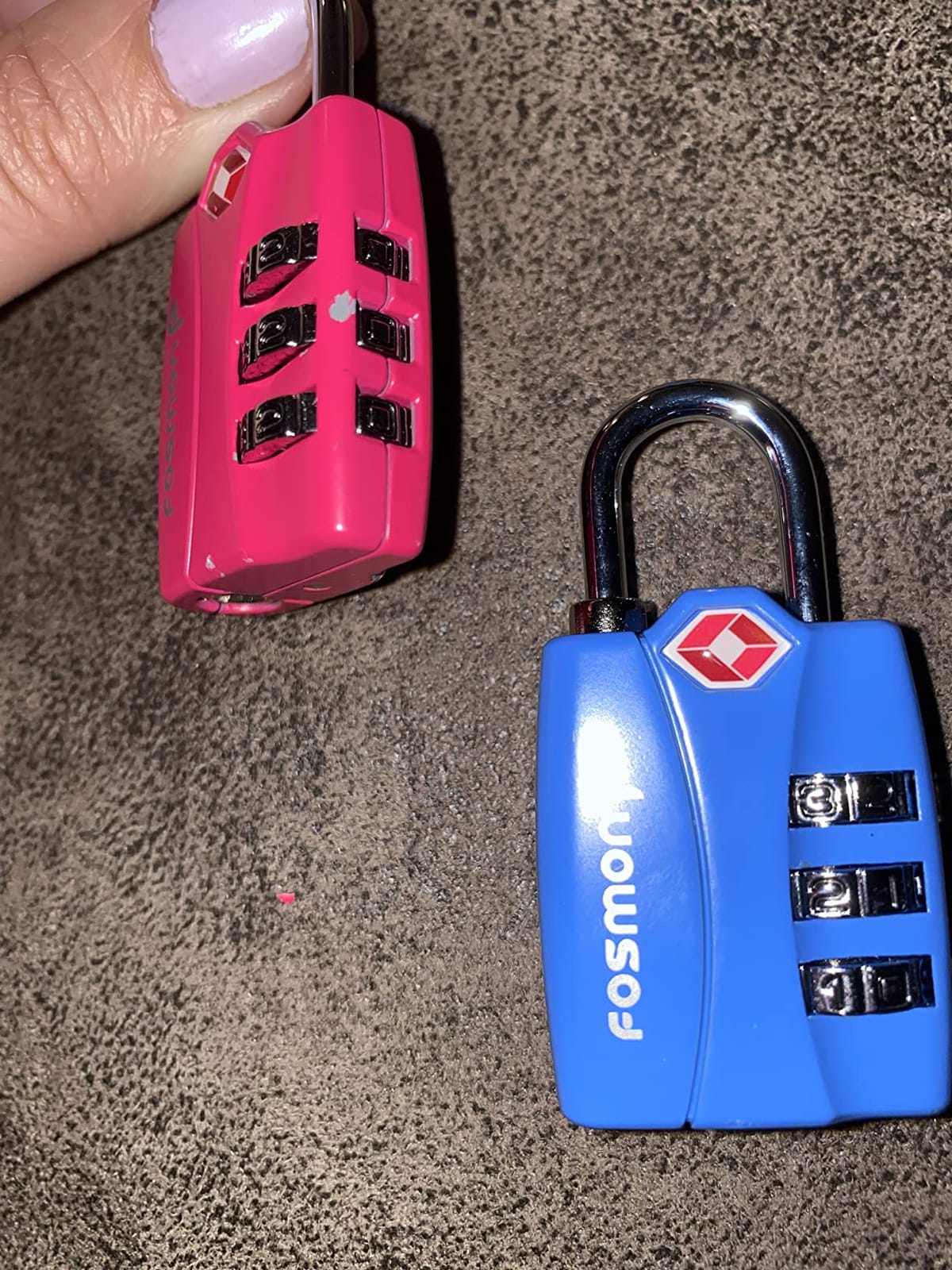 Fosmon TSA Approved Luggage Locks, 3-Digit Combination Padlock, 4 Pack customer photo 2