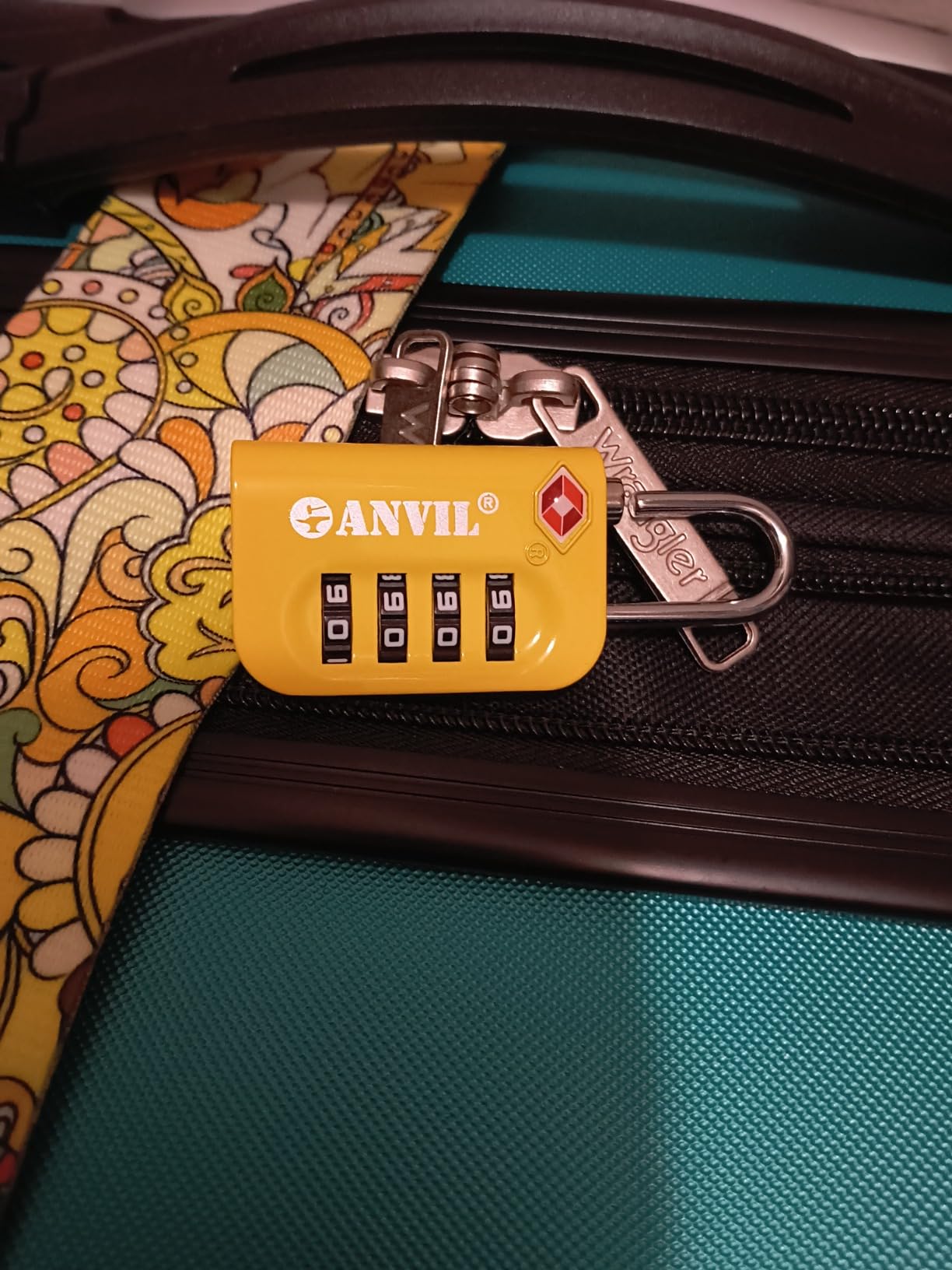 ANVIL TSA Approved Luggage Lock - 4 Digit Combination, 10,000 Combinations, Easy-Read Password Window, Travel Lock for Suitcases, Backpacks, Gym & Student Lockers, Baggage customer photo 1