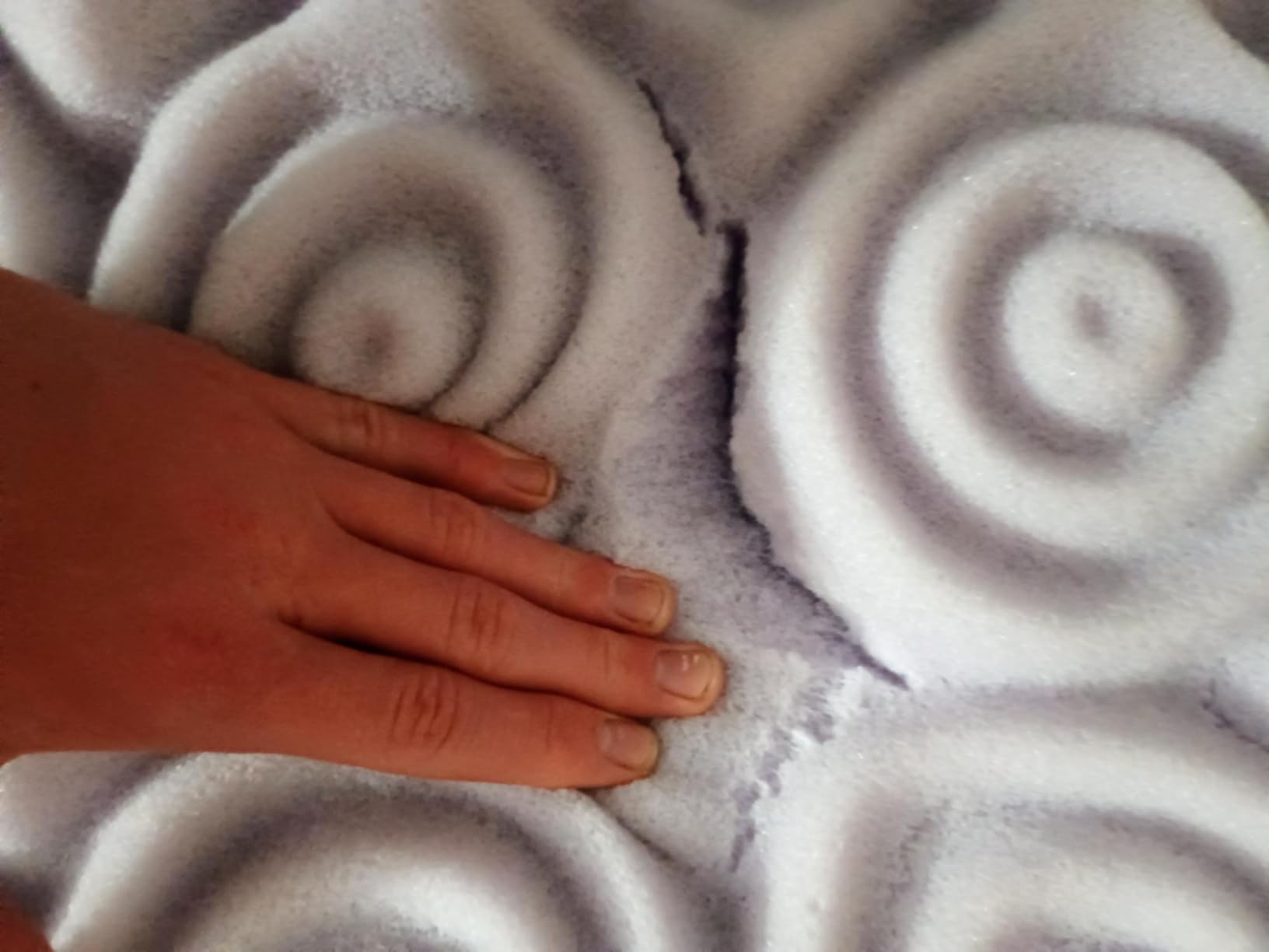 Mellow 3 Inch 5-Zone Memory Foam Mattress Topper, Soothing Lavender Infusion, Dorm Essentials, Queen customer photo 2