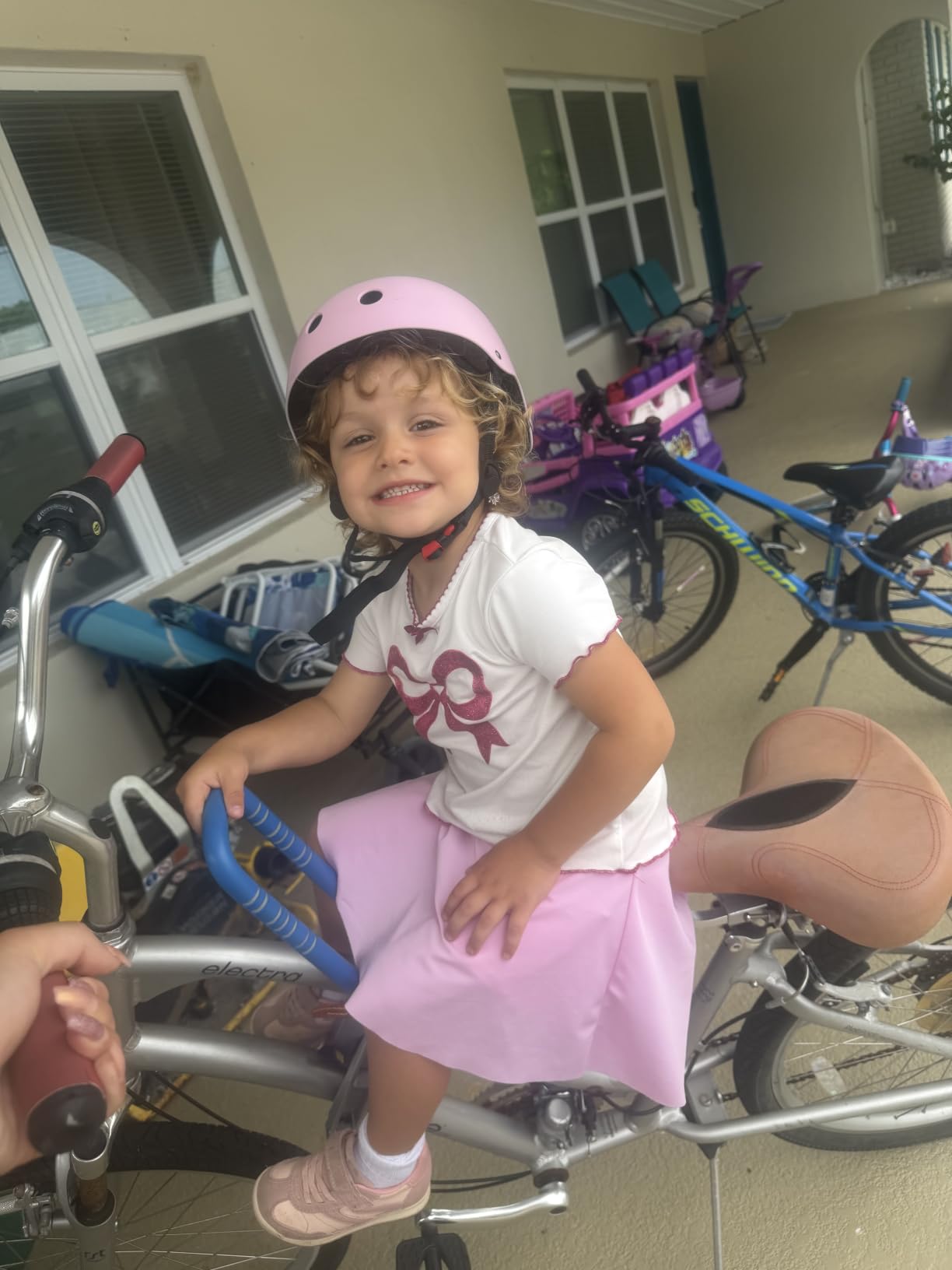 UrRider Child Bike Seat, Front Mount Kids Bike Seat,Fit Mountain Bikes, Cruiser Bikes, Folding Bikes, Ultra Light,Portable, Tool-Free, Quick-Release,Toddler Bike Seat for 2-6 Years(up to 60lbs) customer photo 1