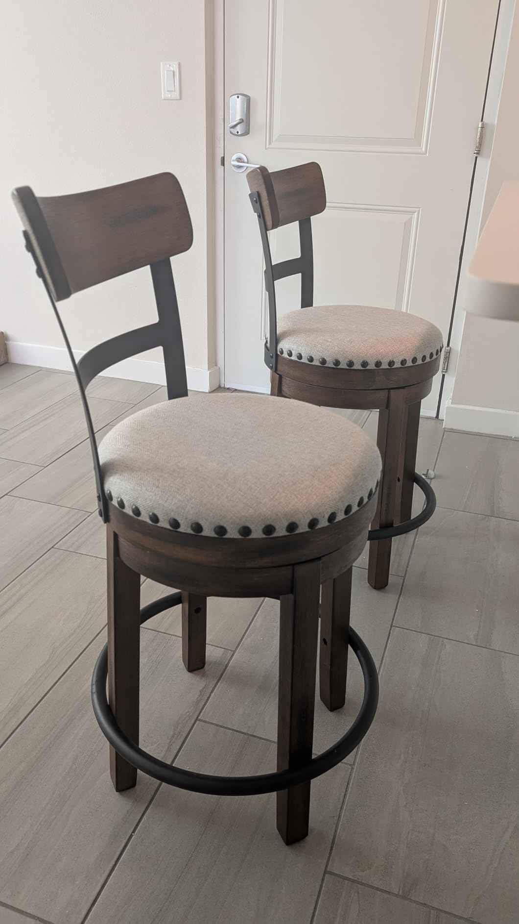 Signature Design by Ashley Valebeck Counter Height Bar Stool, Brown customer photo 2