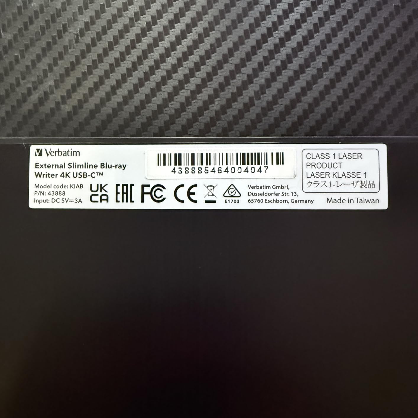 Verbatim Ultra HD 4K Blu-ray Writer, USB-C, BDXL and M-DISC Support customer photo 2