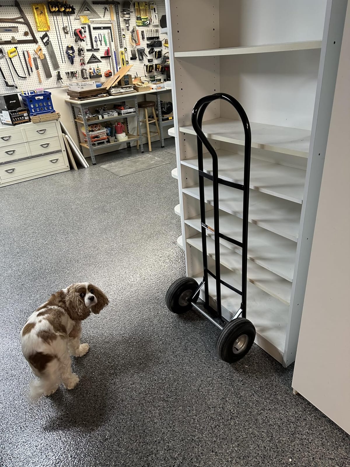 Ironton Steel Hand Truck, 600-Lb. Capacity, 10in. Pneumatic Tires customer photo 2