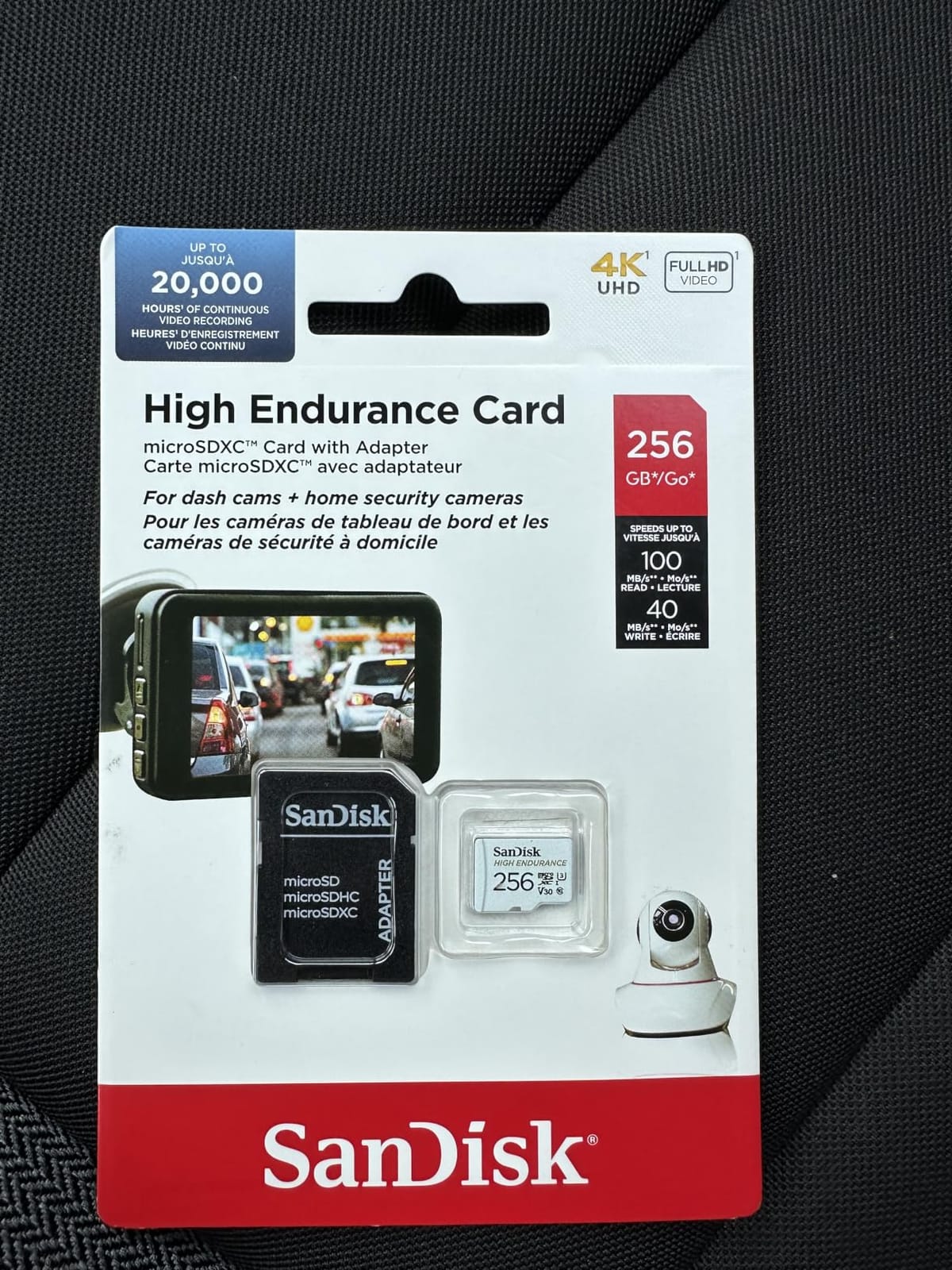 SANDISK 32GB High Endurance Video microSDHC Card with Adapter for dash cam and home monitoring systems - C10, U3, V30, 4K UHD, Micro SD Card - SDSQQNR-032G-GN6IA customer photo 2