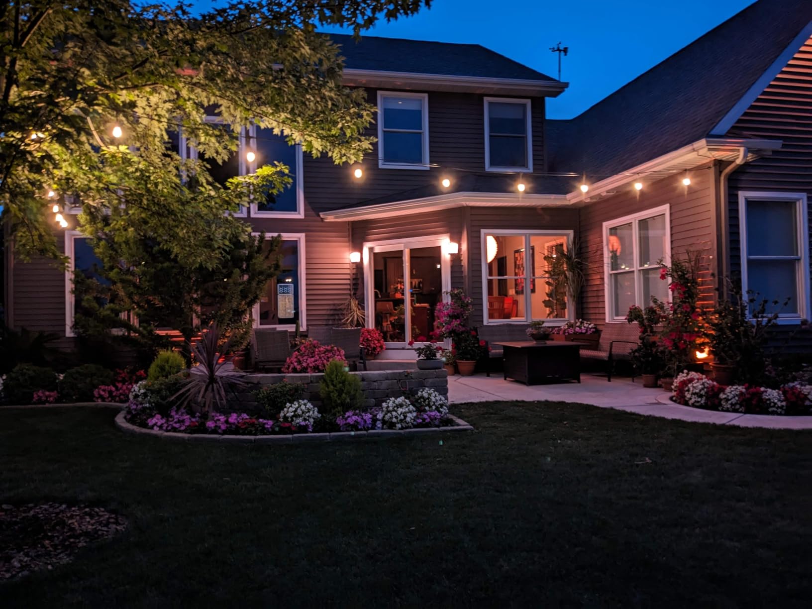 addlon LED Outdoor String Lights 48FT Edison Vintage Weatherproof ETL customer photo 1