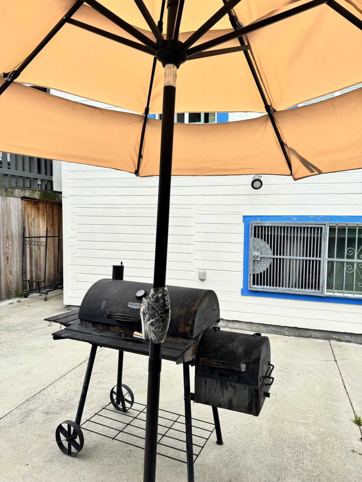 PHI VILLA 10ft Outdoor Patio Umbrellas, 3 Tier Vented Table Umbrella, Navy customer photo 1