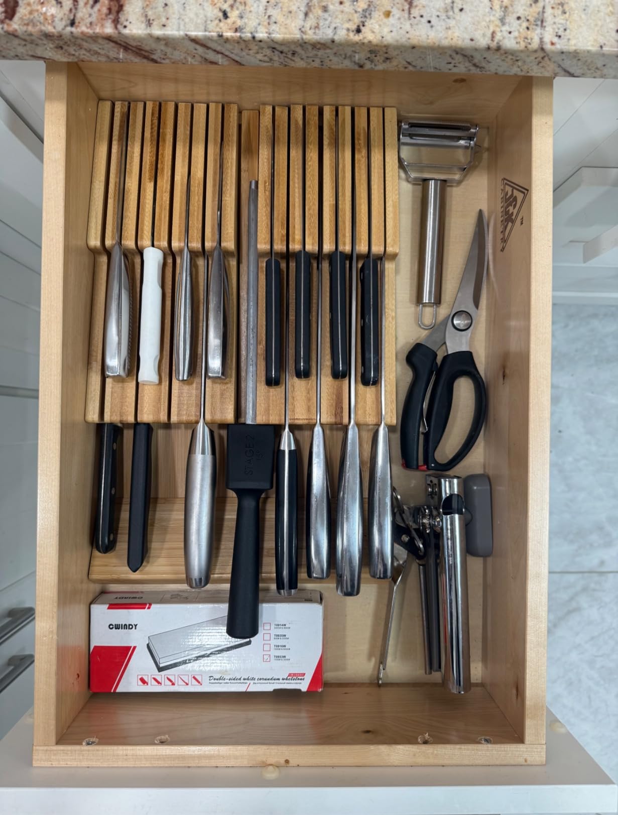 NIUXX Bamboo In-Drawer Knife Block Set for 16 Knives(Not Included) customer photo 1