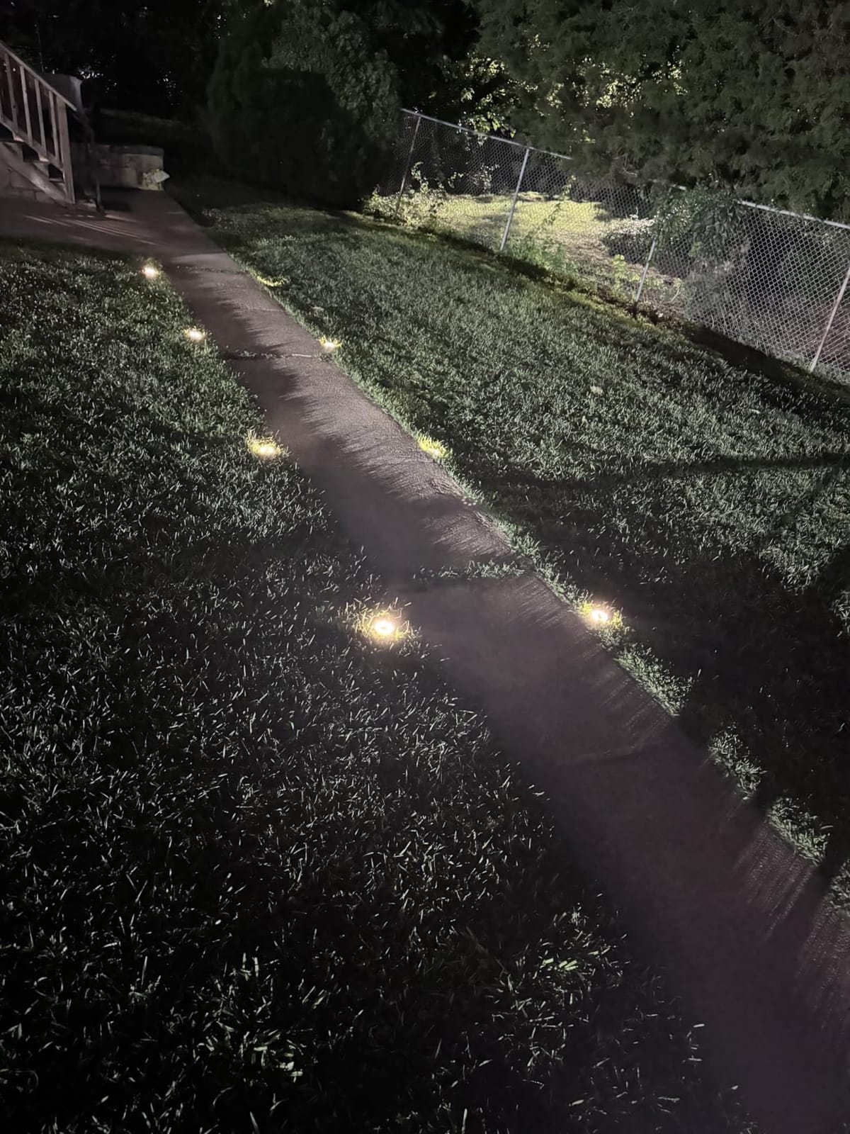 INCX Solar Lights Outdoor Waterproof, Cold White, 12 Pack Ground Lights customer photo 2