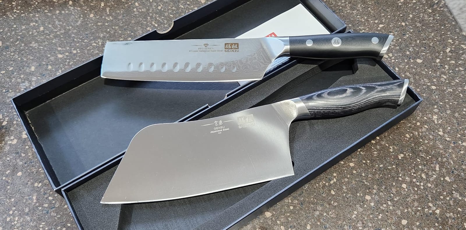 SHAN ZU Damascus Nakiri Knife, 7 In Professional Extra Sharp Kitchen Knife customer photo 1
