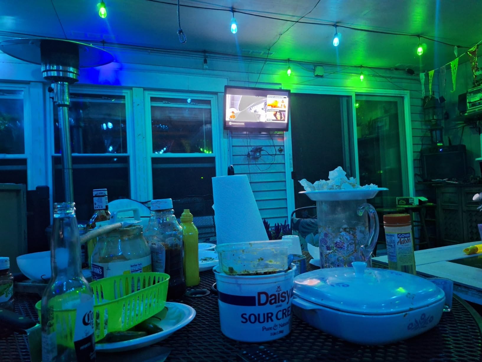 Mlambert 48FT Outdoor Patio RGB Cafe String Lights with Remote, Black customer photo 1