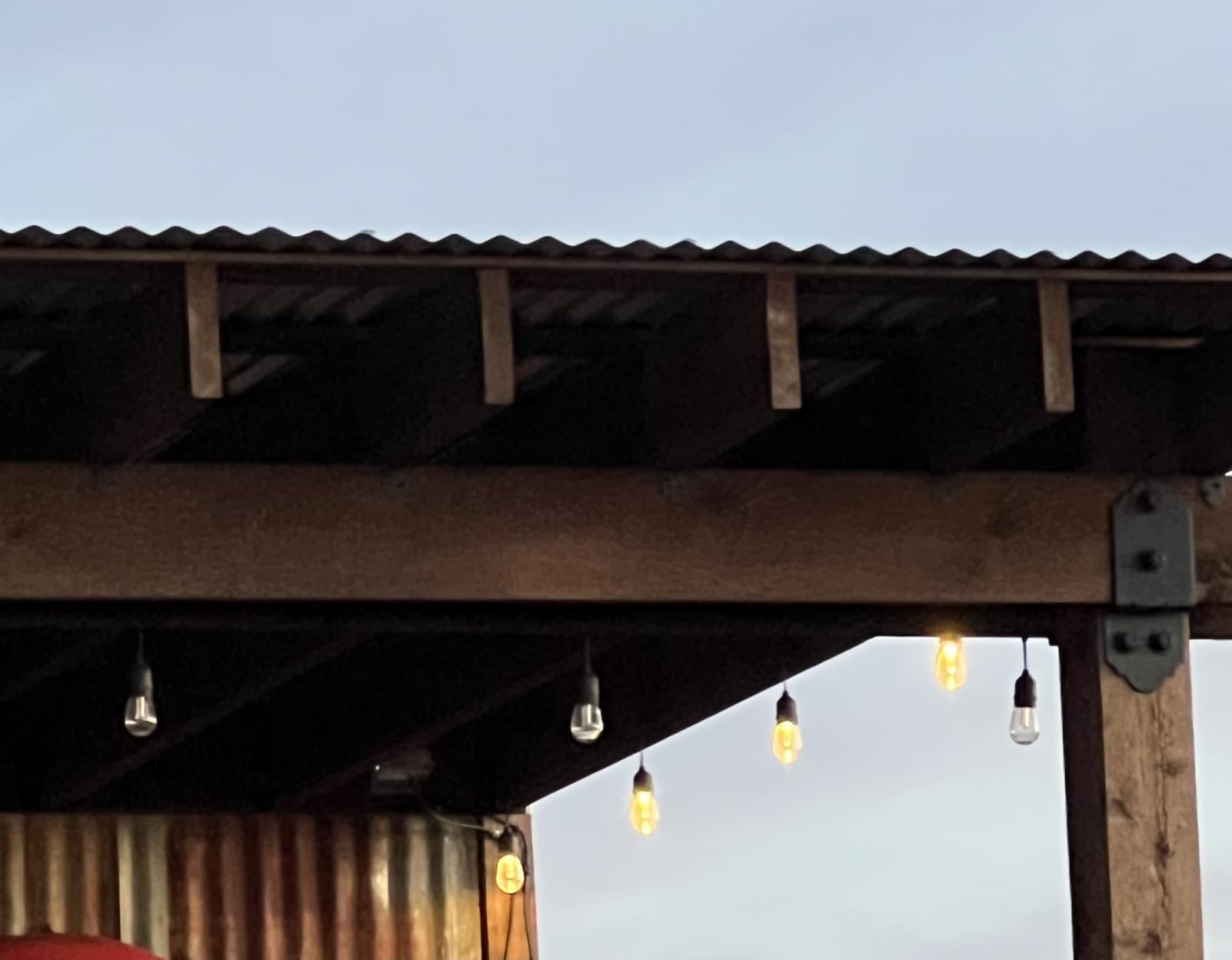 Mlambert 48FT Outdoor Patio RGB Cafe String Lights with Remote, Black customer photo 2