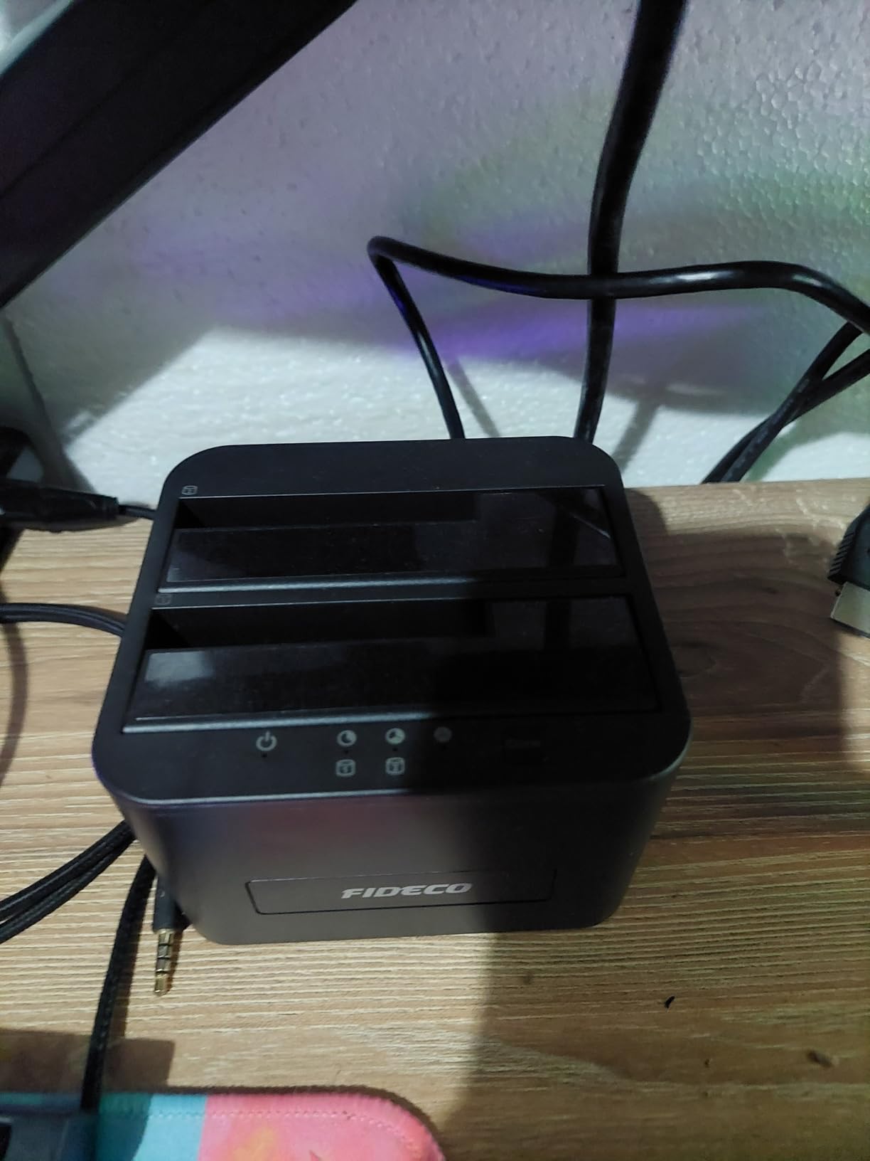 FIDECO External Hard Drive Docking Station, Hard Drive Dock for 2.5 and 3.5 inch SATA HDD SSD, HDD Docking Station with Dual Bay, USB 3.0 Hard Drive Reader, Support Offline Clone and UASP customer photo 1