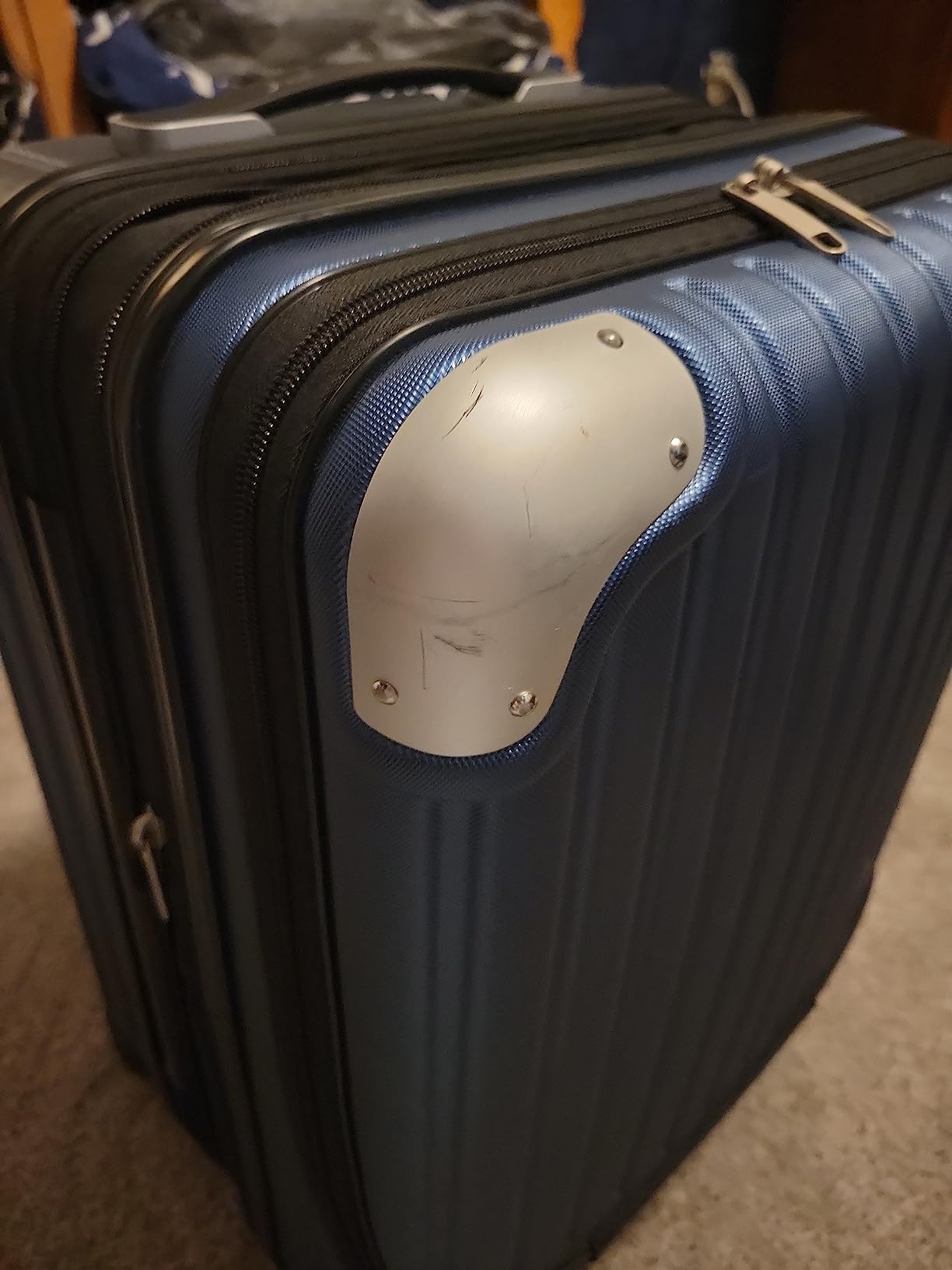 LEVEL8 Grace Carry on Luggage Airline Approved, 20 Inch Expandable Hard Sided Luggages with Spinner Wheels, Harshell Small Rolling Suitcase for Women Men with Tsa Lock, Blue customer photo 2