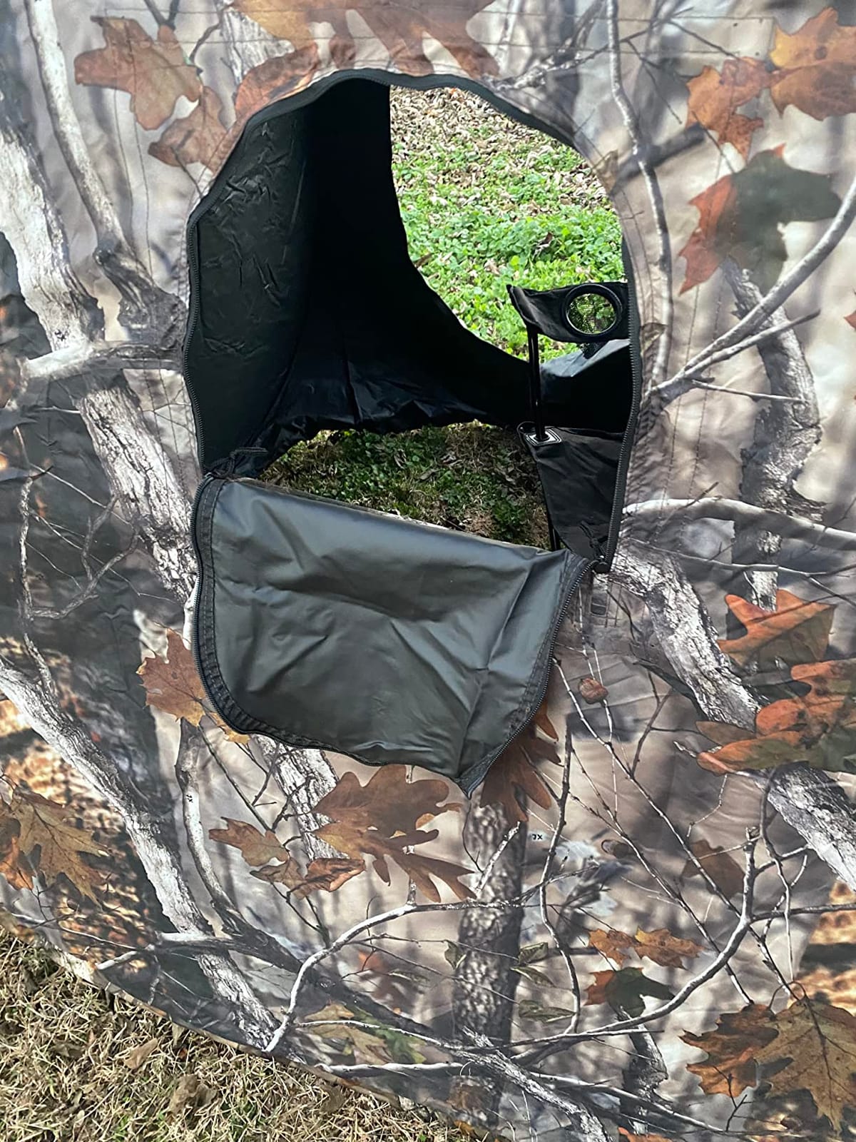 Guide Gear HuntRite Deluxe 4-Panel Spring Steel Hunting Blind; 2 Person Ground Tent for Deer and Turkey Season customer photo 2