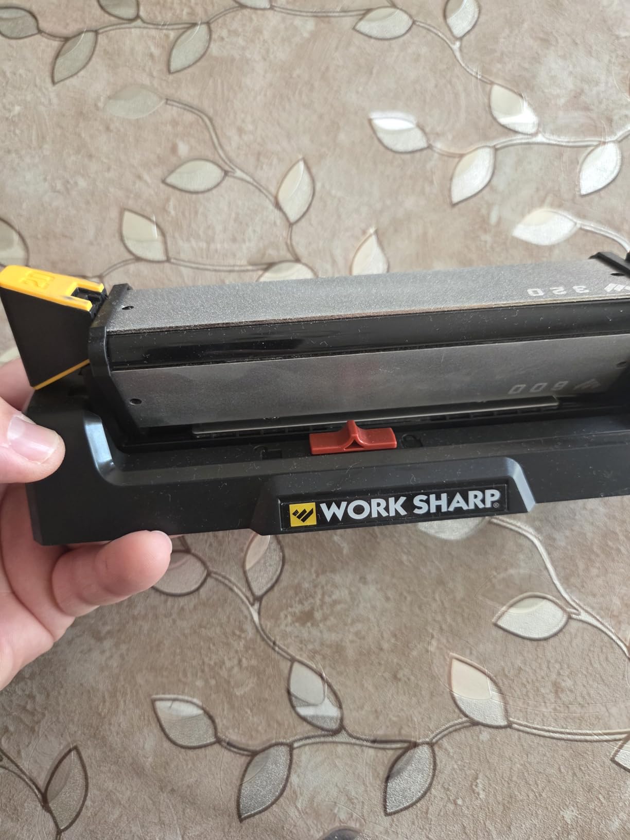 Work Sharp Benchstone Knife Sharpener, 3 sided for faster manual pocket or hunting knife sharpening customer photo 1