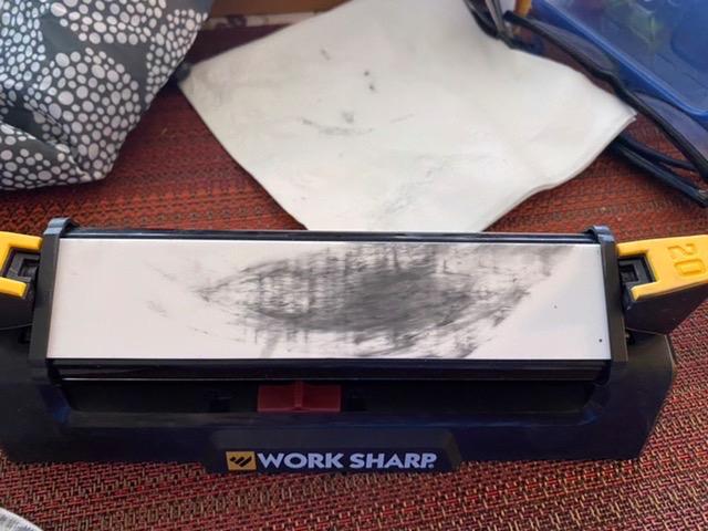 Work Sharp Benchstone Knife Sharpener, 3 sided for faster manual pocket or hunting knife sharpening customer photo 2