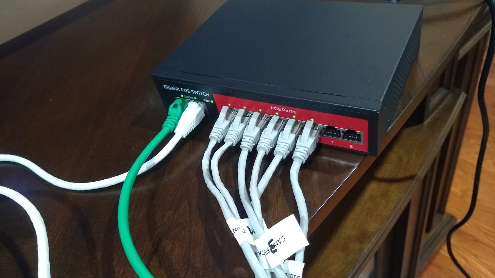 8 Port Gigabit PoE Switch with 2 Gigabit Uplink, 120W Built-in Power, 802.3af/at Compliant, Managed PoE+ Switch Support VLAN, QoS, Fanless Metal, Plug and Play(Desktop/Wall Mount) customer photo 2