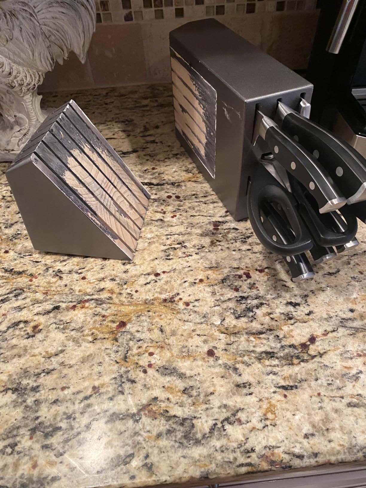 McCook® Knife Sets,German Stainless Steel Kitchen Knife Block Set with Built-in Sharpener customer photo 2
