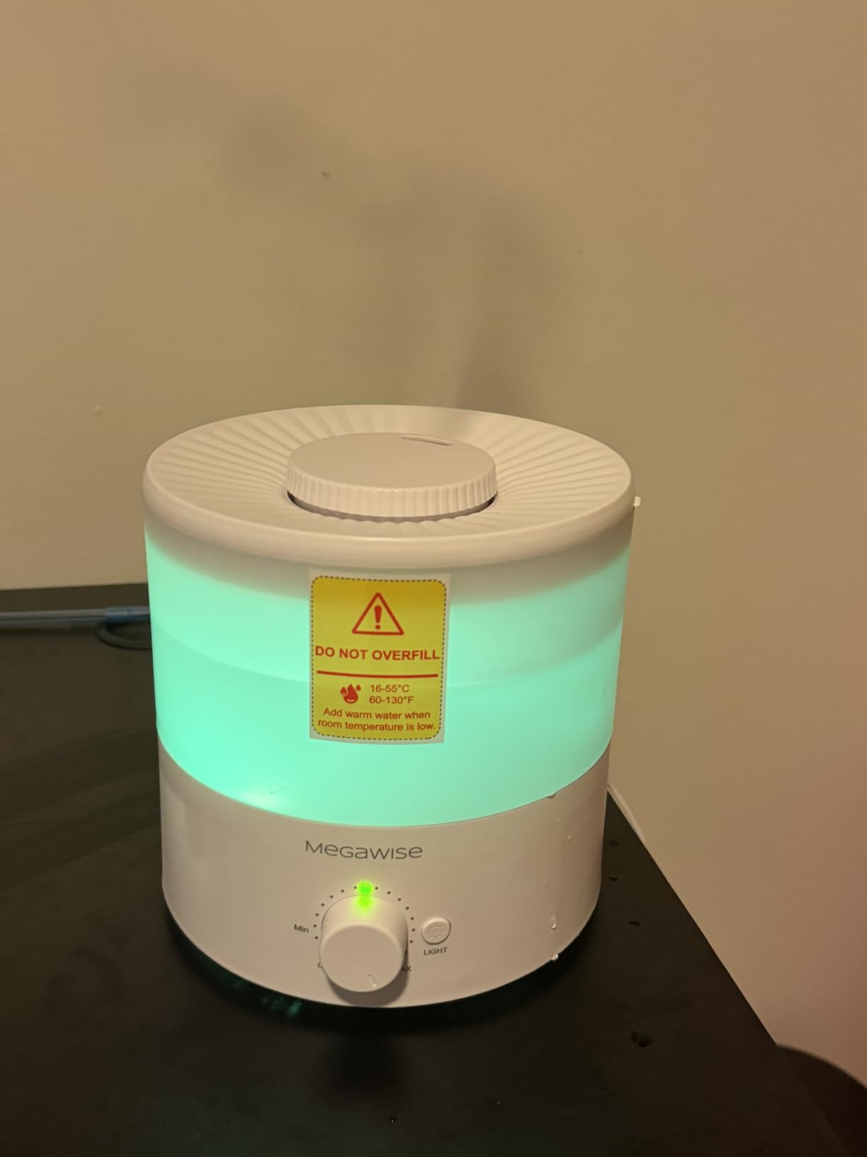 MEGAWISE 1.5L Quiet Cool Mist Humidifier, 25dB, Portable for Bedroom customer photo 2