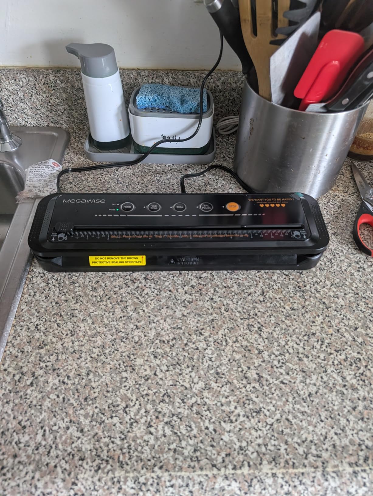 MegaWise Vacuum Sealer Machine | 80kPa Suction Power | Vac Seal Machine customer photo 1