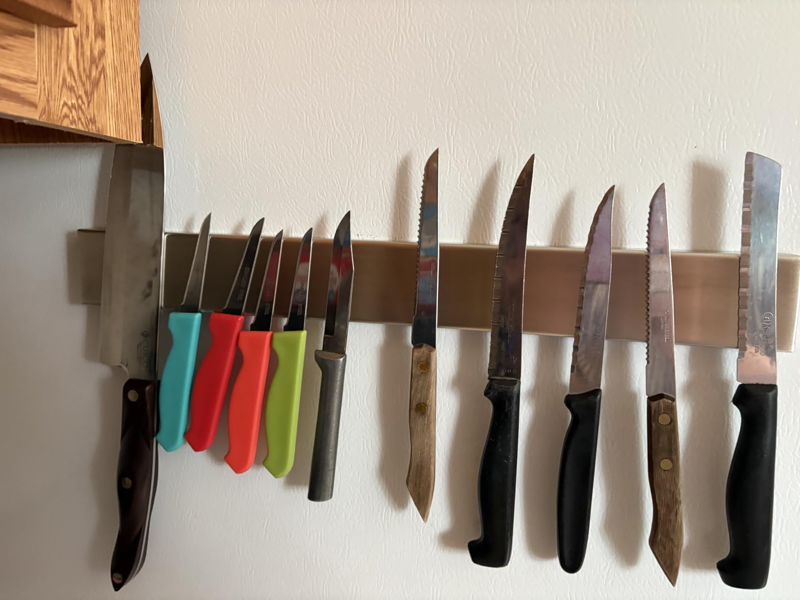 GORILLA GRIP 304 Stainless Steel Magnetic Knife Holder Strip, 16 Inch customer photo 2