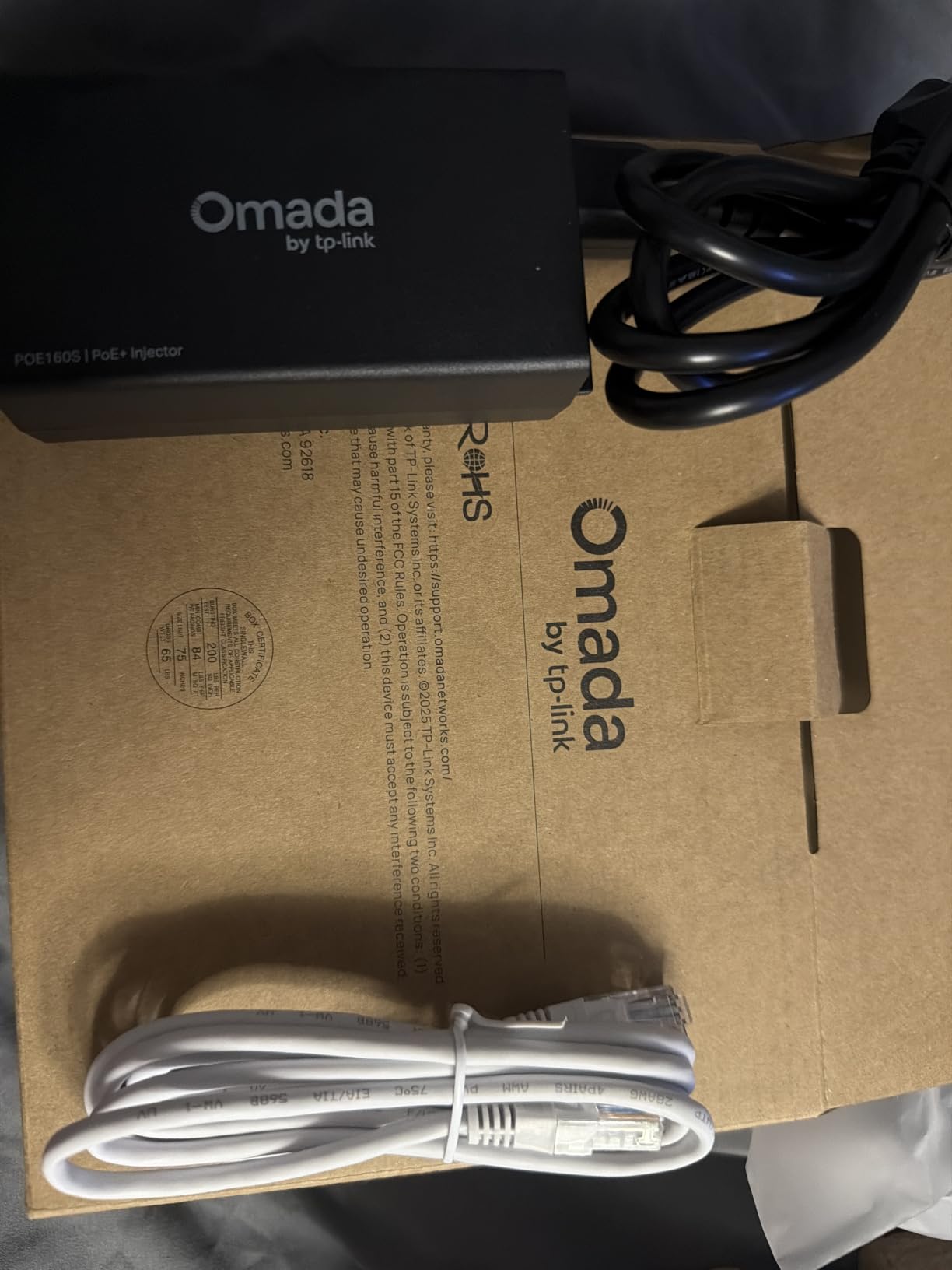 Omada PoE+ Injector, Up to 30W, Gigabit, UL Certified(POE160S) customer photo 2
