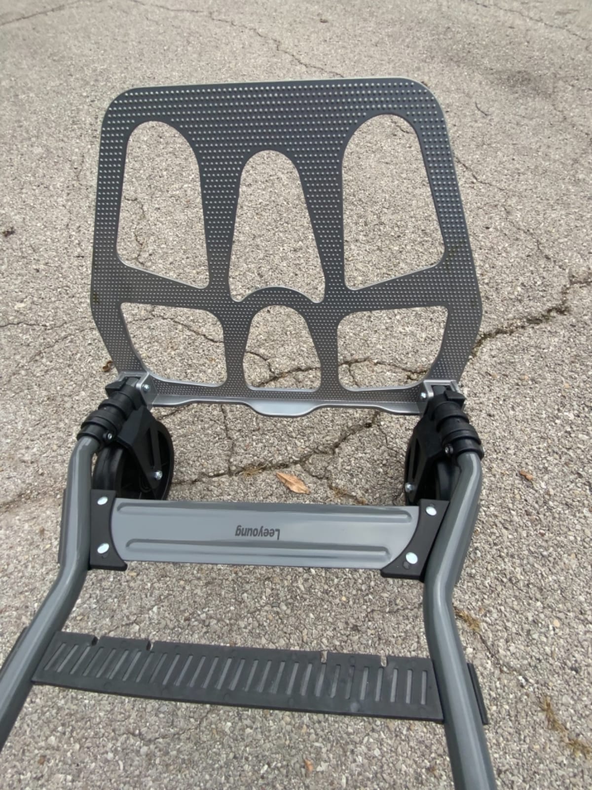 Leeyoung Folding Hand Truck and Dolly, 264 Lb Capacity Heavy-Duty Luggage Trolley Cart with Telescoping Handle and PP+EVA Wheels customer photo 1