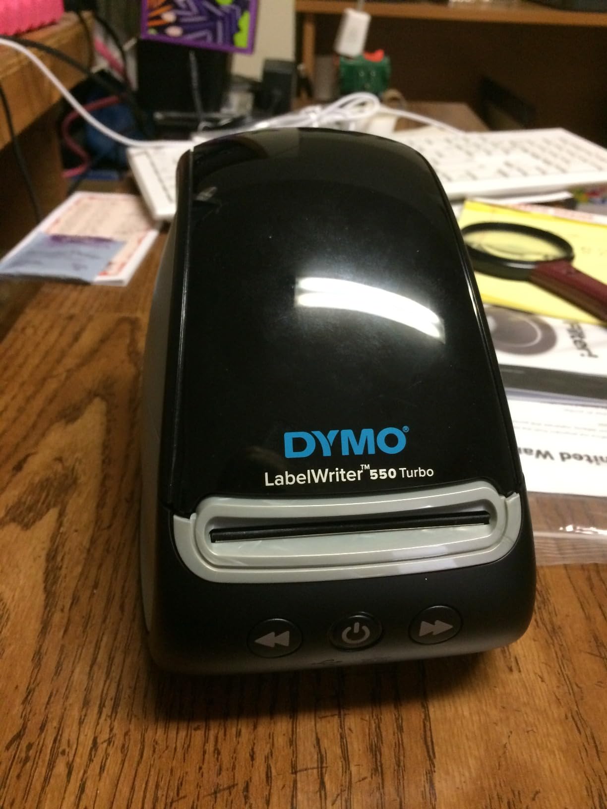 DYMO LabelWriter 550 Turbo Label Printer, High-Speed Direct Thermal Printing, Automatic Label Recognition, Prints Variety of Label Types Through USB or LAN Network Connectivity - Fast, Efficient customer photo 2